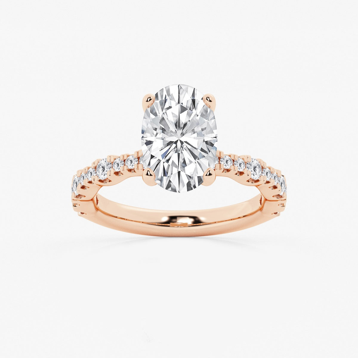 Clara - Station Side Stones Engagement Ring