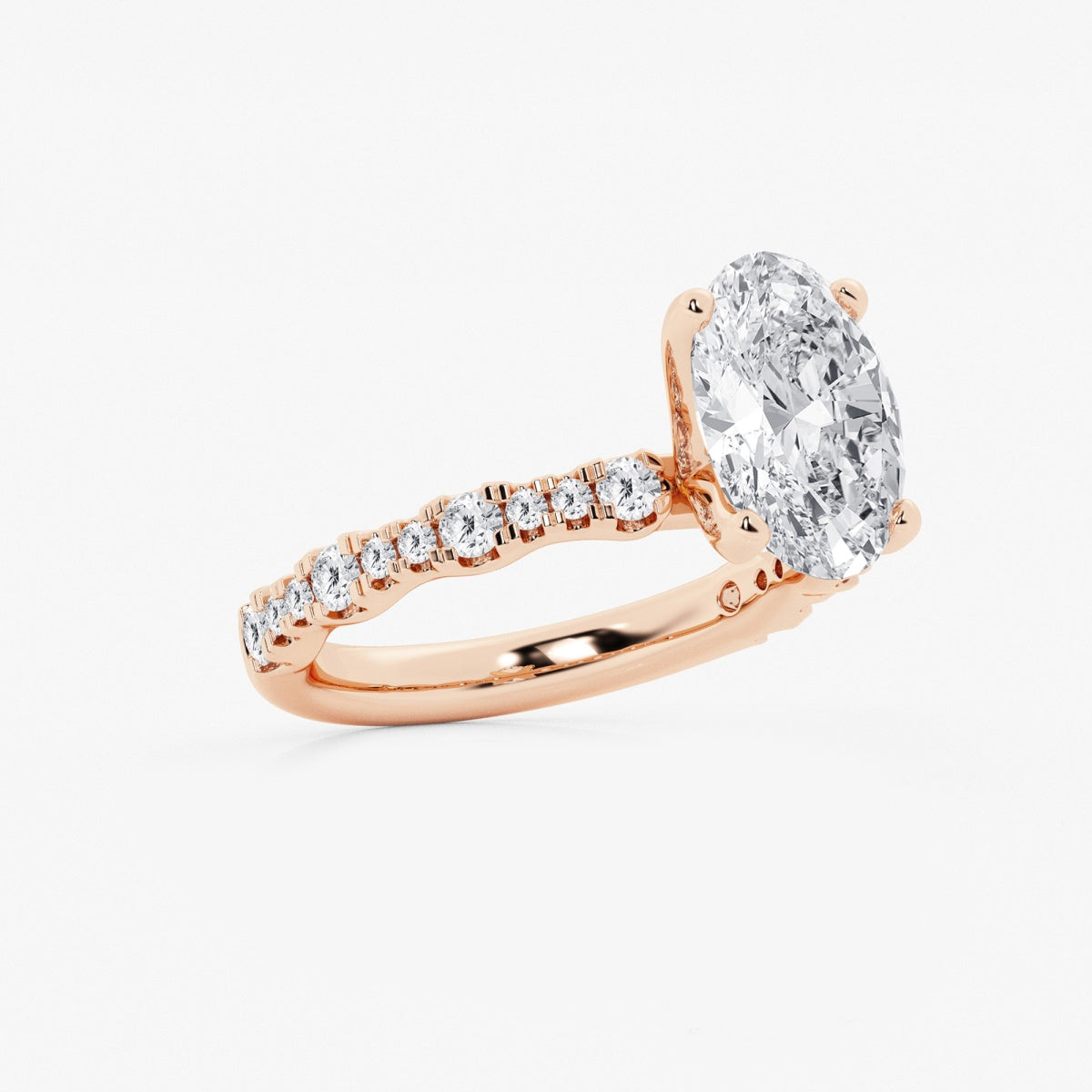 Clara - Station Side Stones Engagement Ring