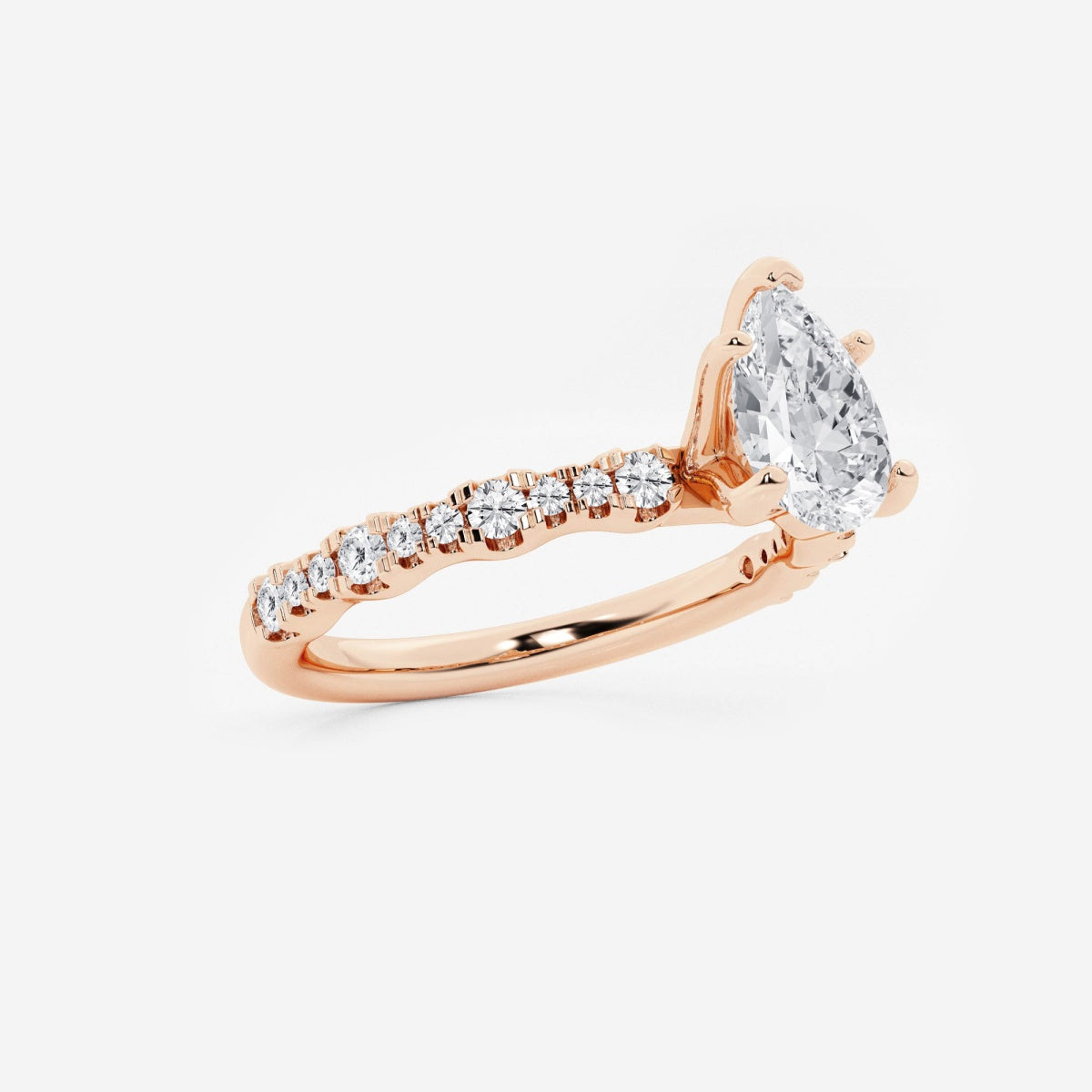 Clara - Station Side Stones Engagement Ring