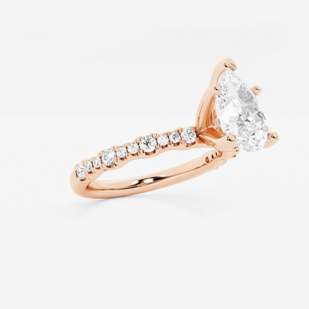 Clara - Station Side Stones Engagement Ring