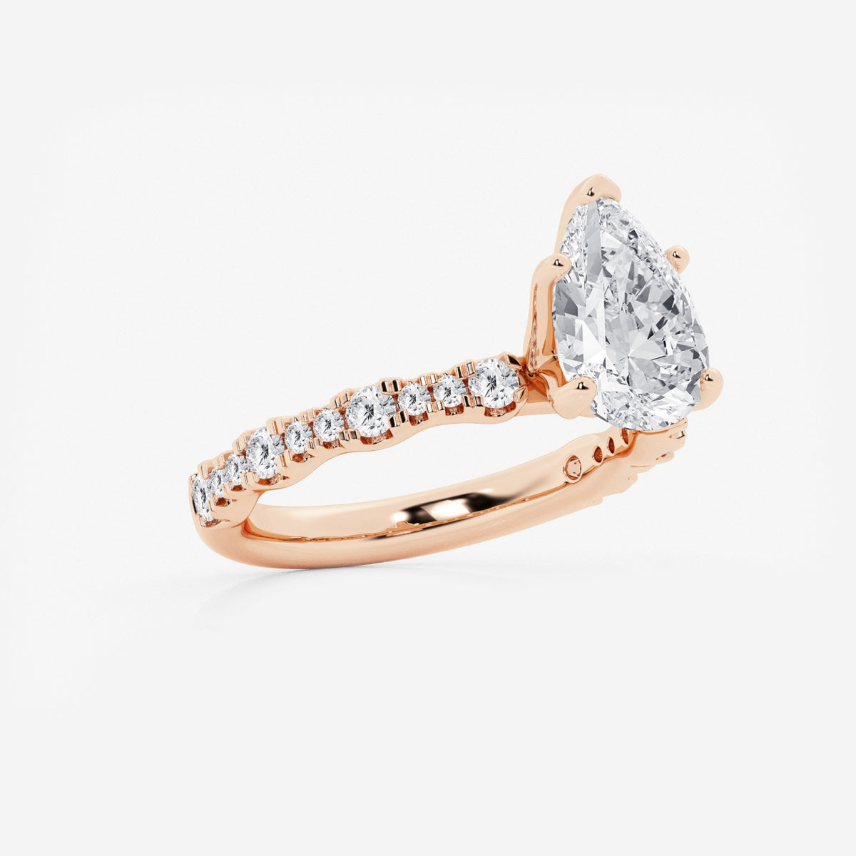 Clara - Station Side Stones Engagement Ring