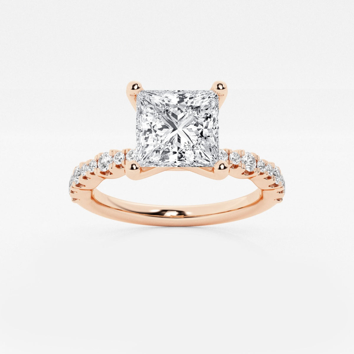 Clara - Station Side Stones Engagement Ring