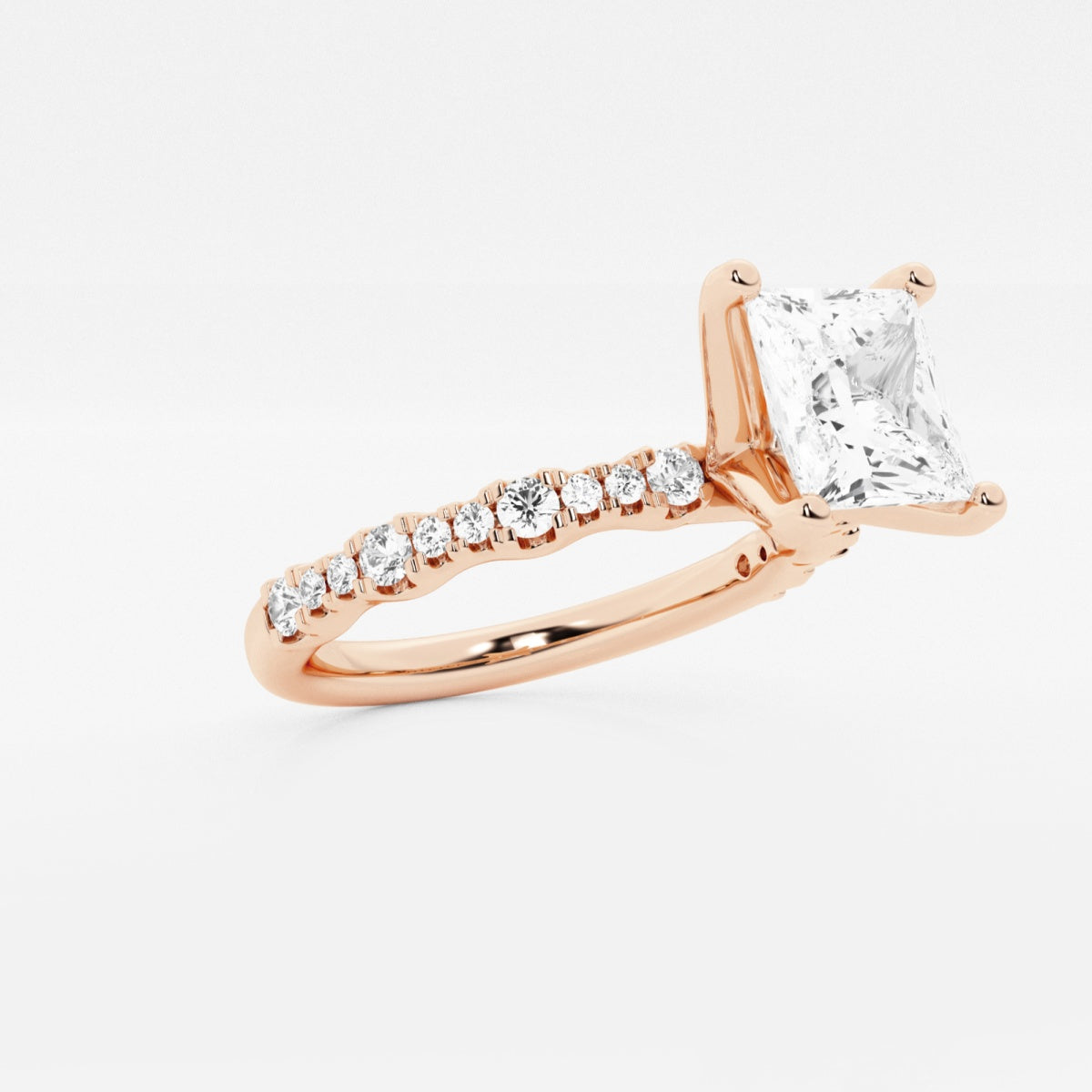 Clara - Station Side Stones Engagement Ring