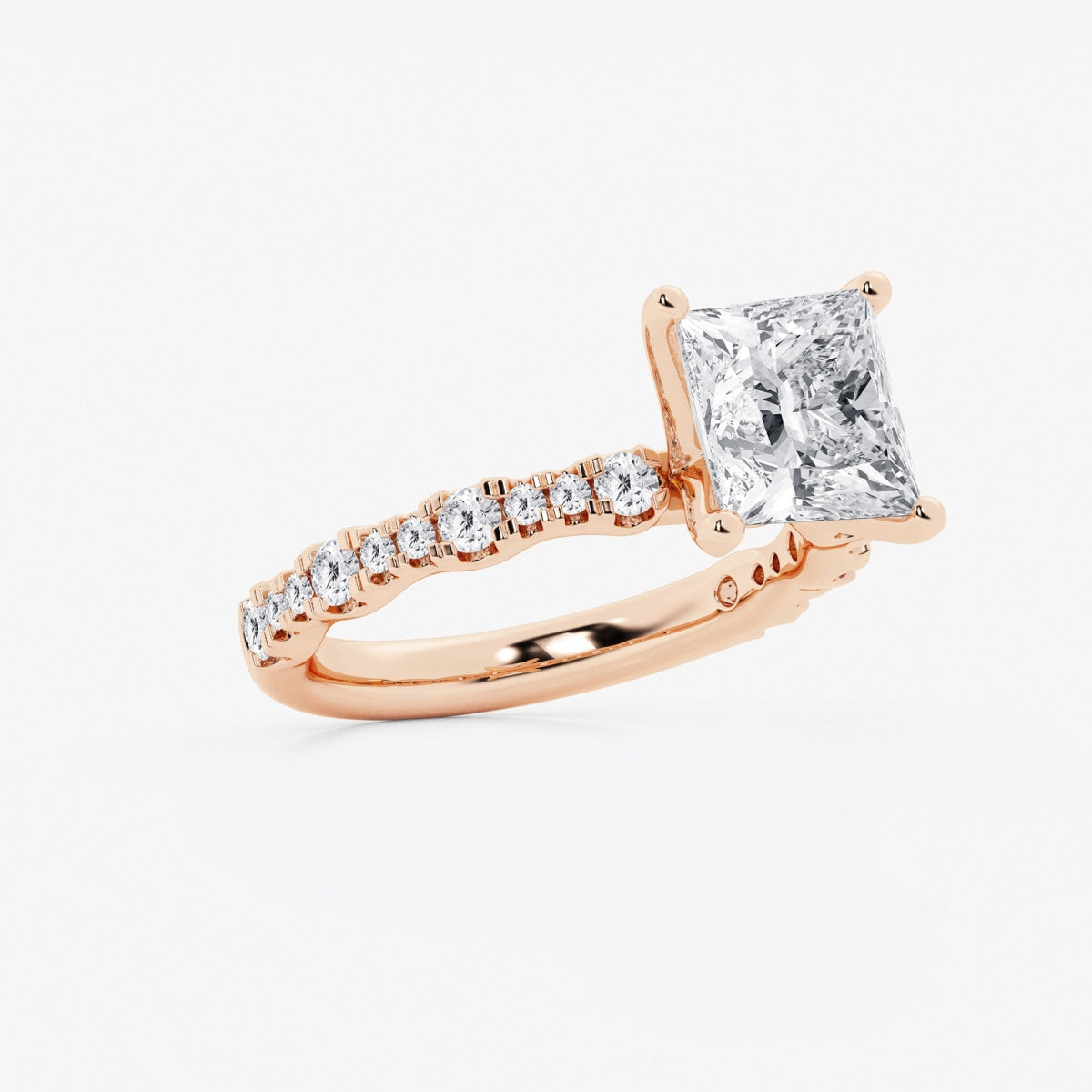 Clara - Station Side Stones Engagement Ring