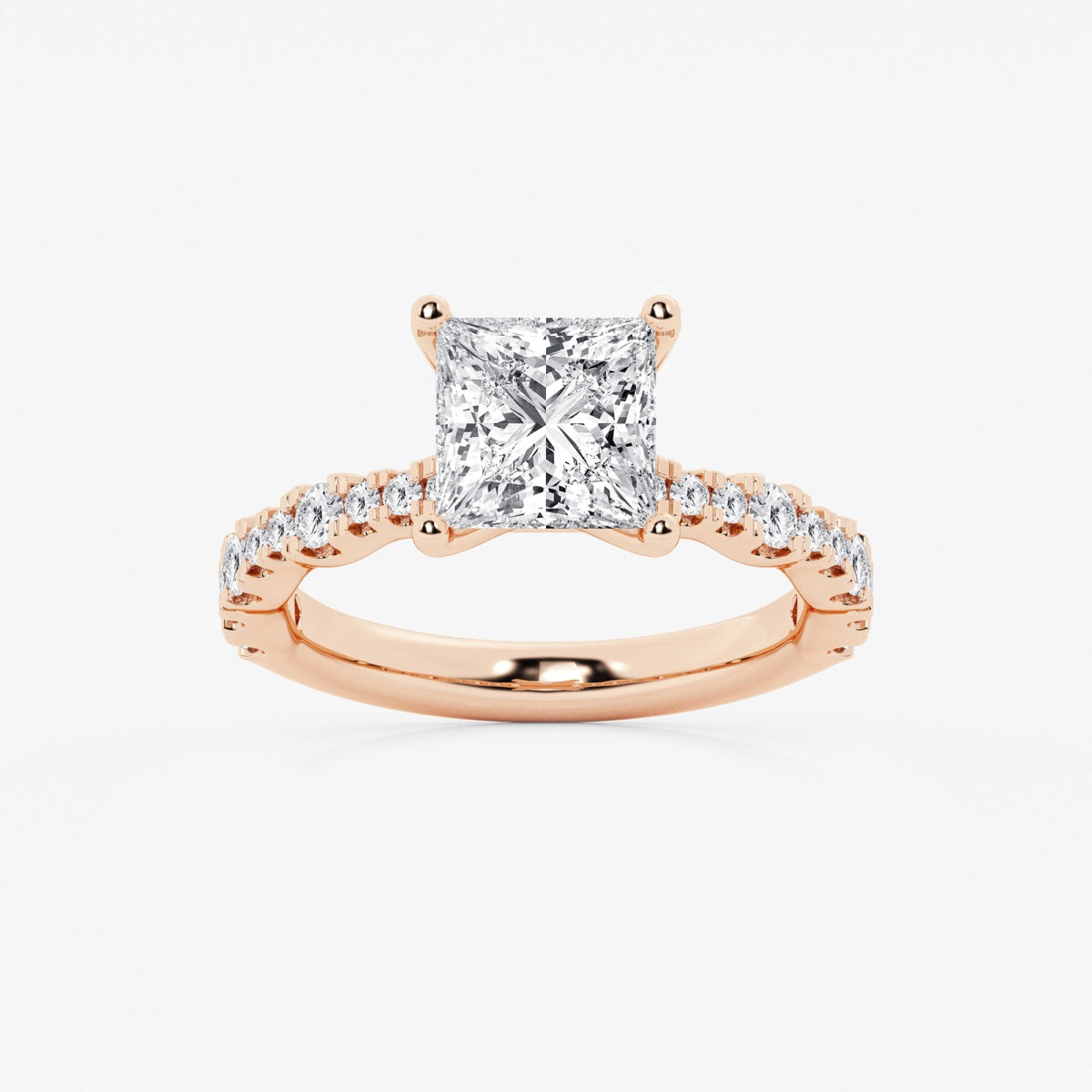 Clara - Station Side Stones Engagement Ring