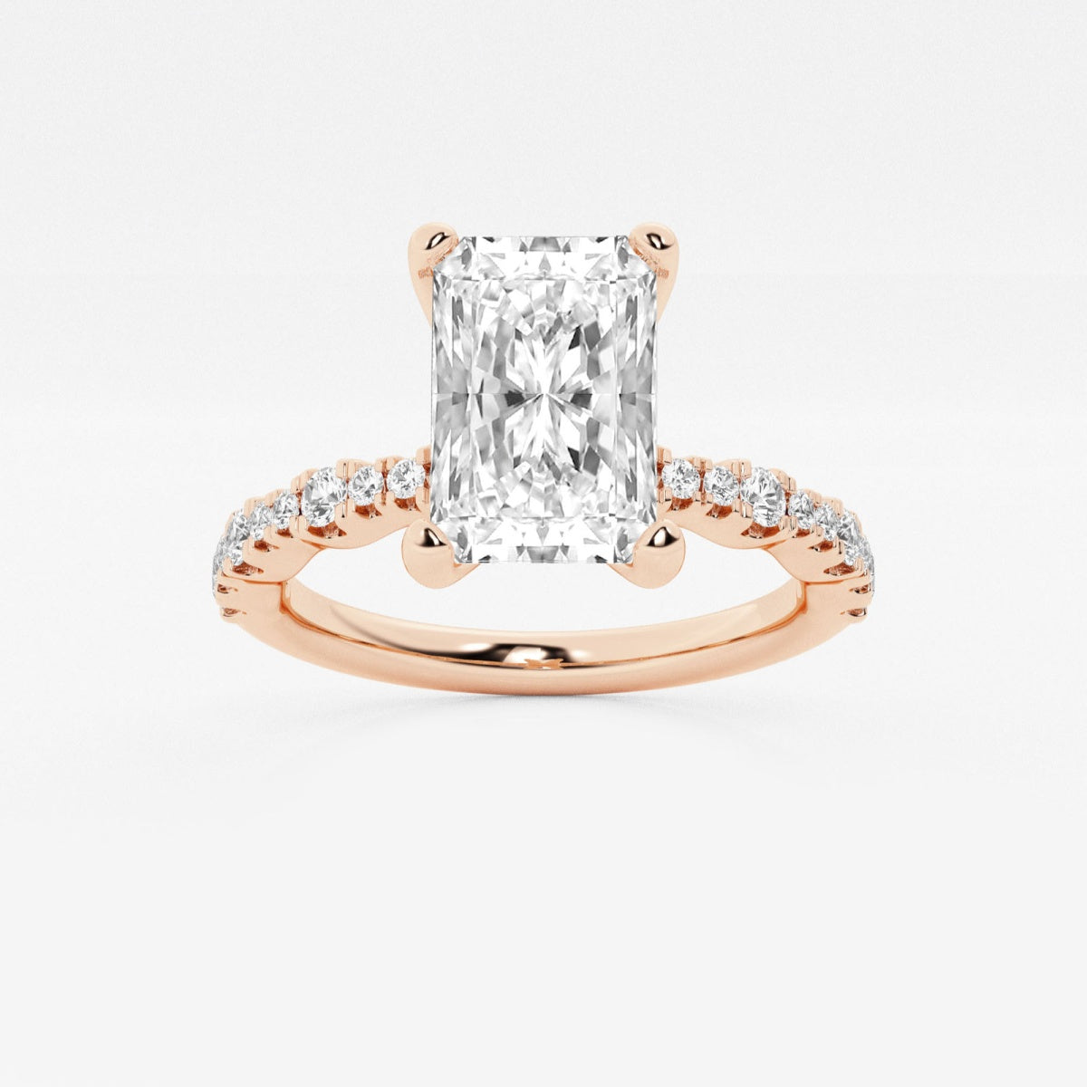 Clara - Station Side Stones Engagement Ring