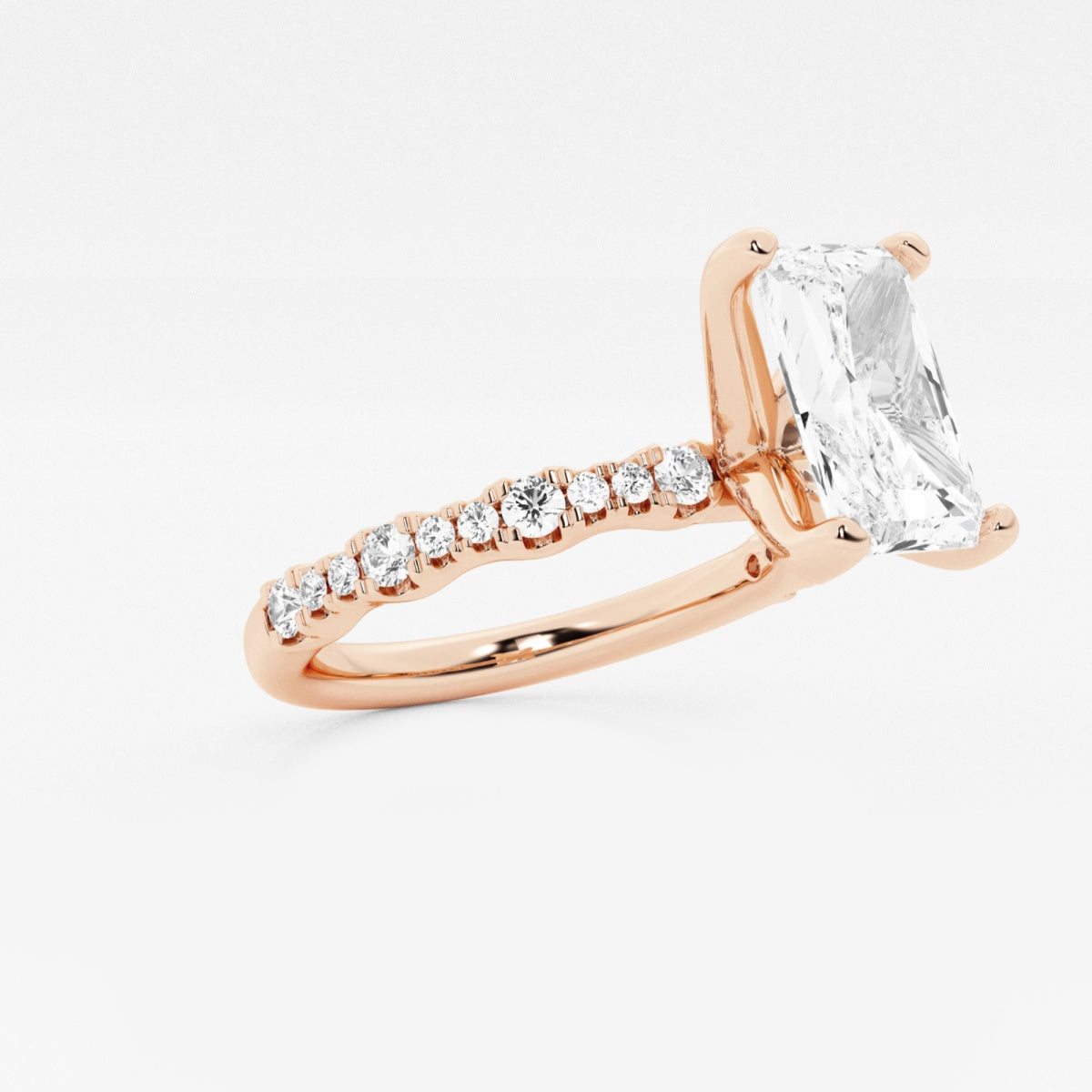 Clara - Station Side Stones Engagement Ring