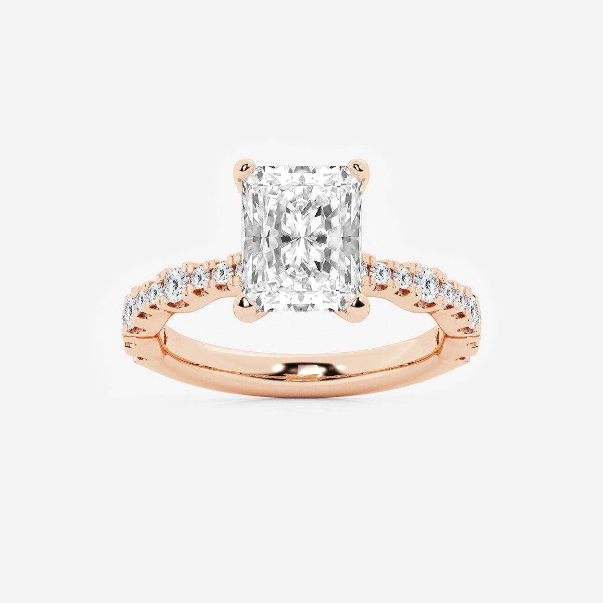 Clara - Station Side Stones Engagement Ring