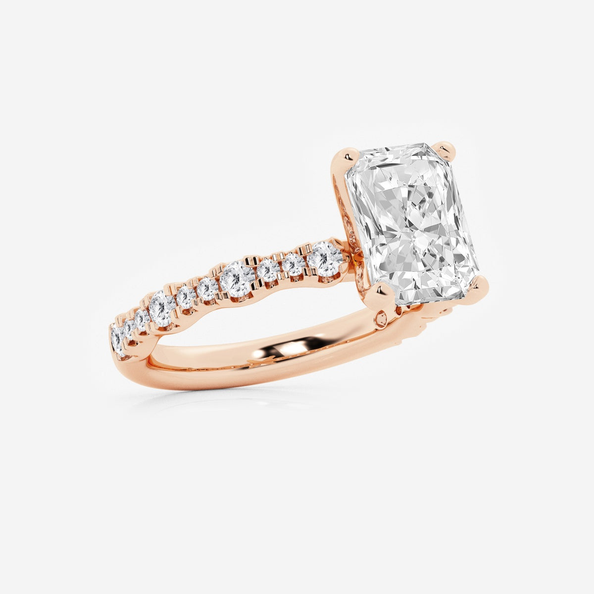 Clara - Station Side Stones Engagement Ring