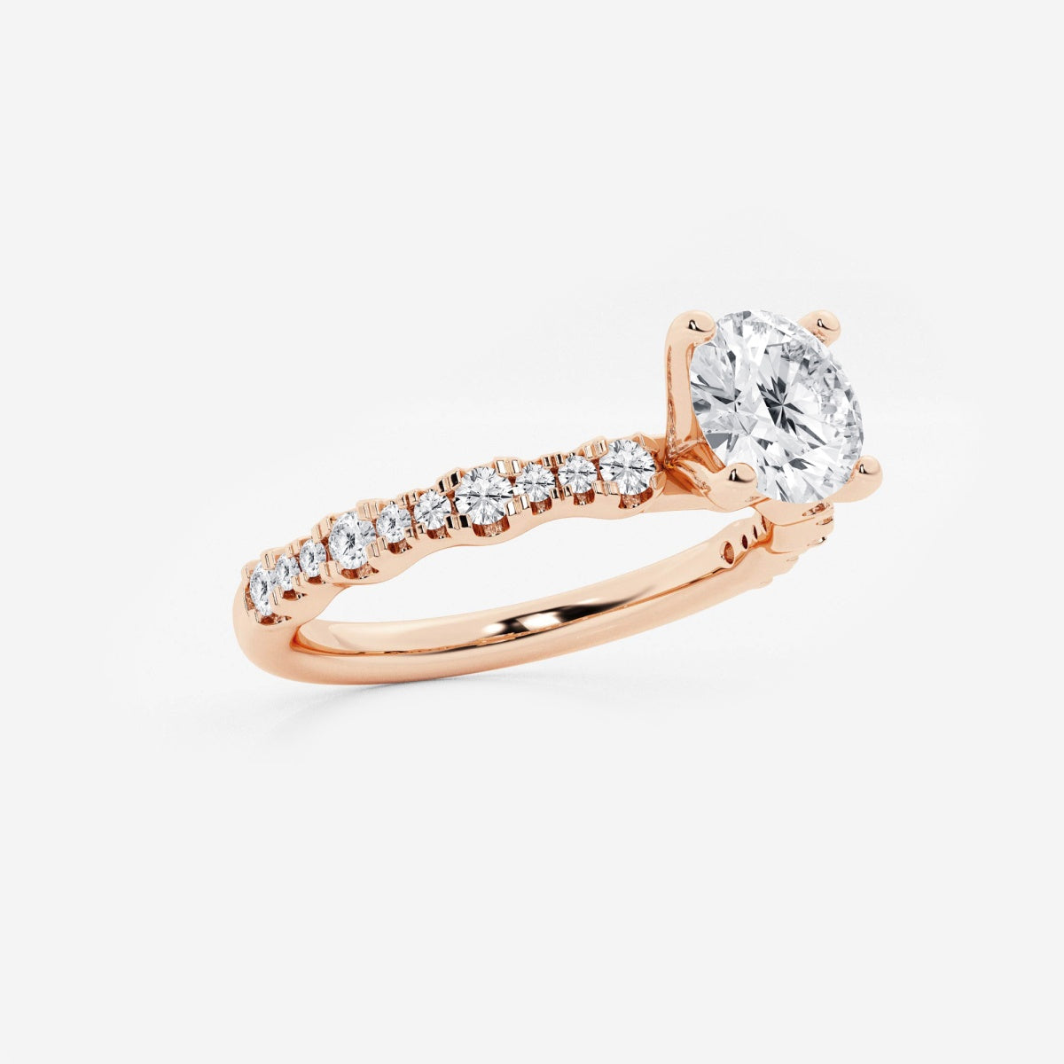 Clara - Station Side Stones Engagement Ring