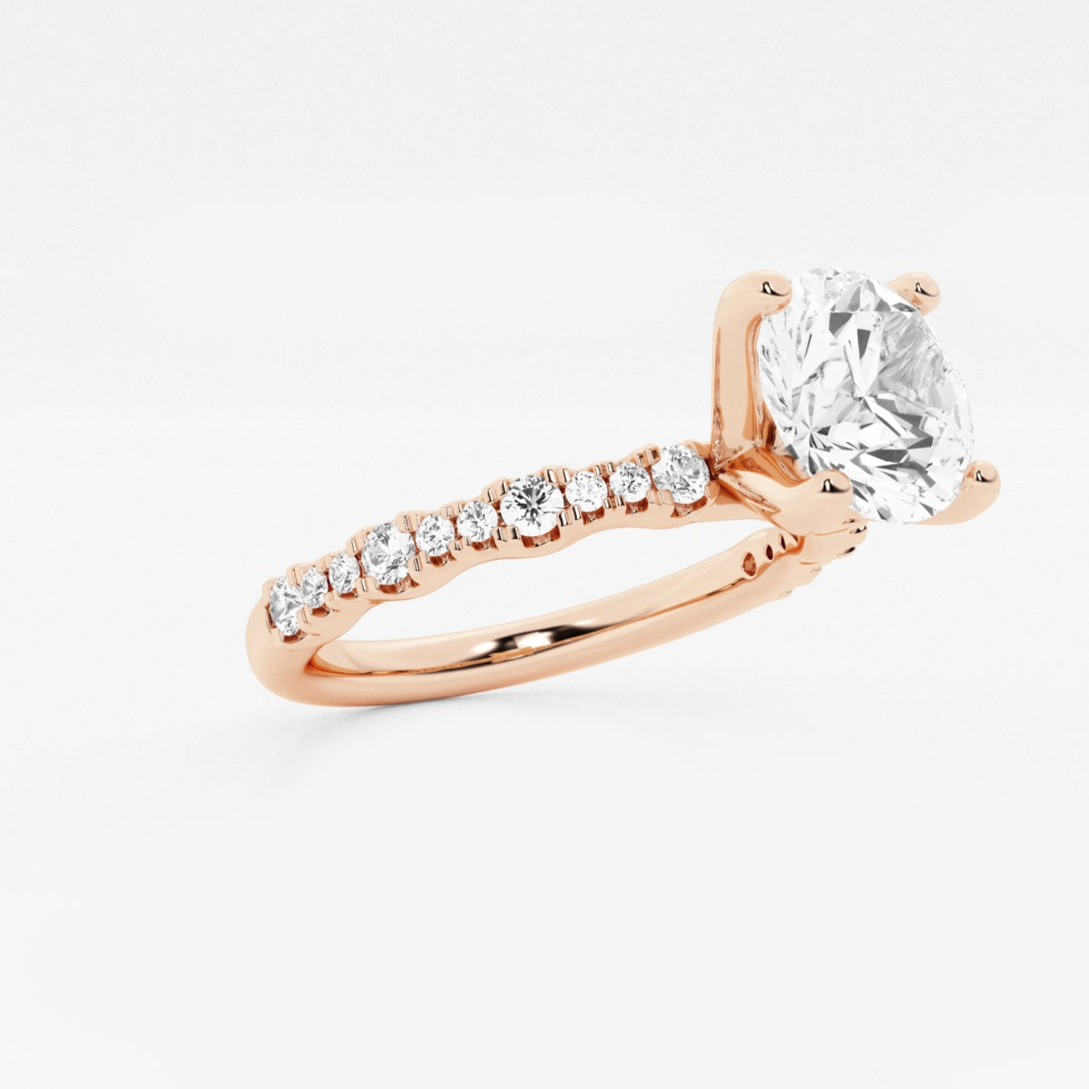 Clara - Station Side Stones Engagement Ring