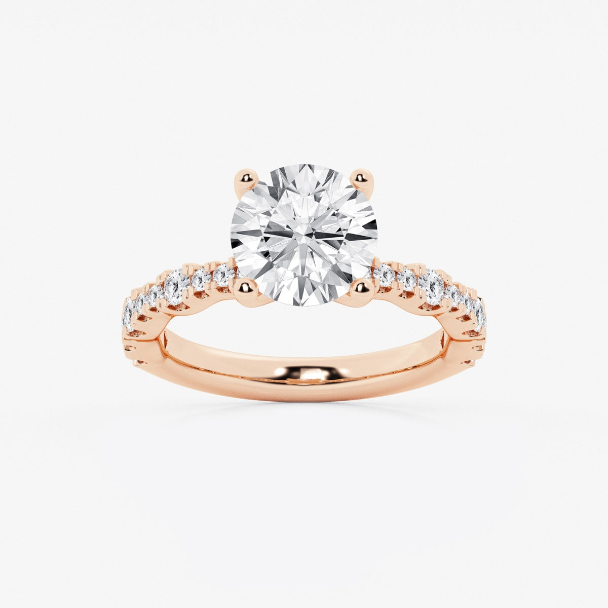 Clara - Station Side Stones Engagement Ring