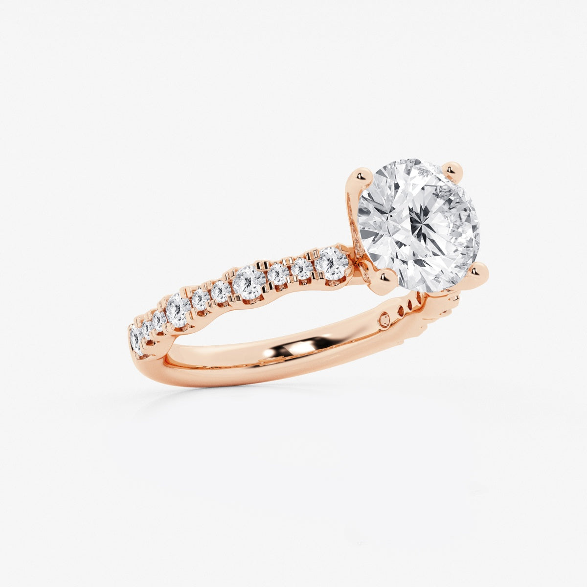 Clara - Station Side Stones Engagement Ring