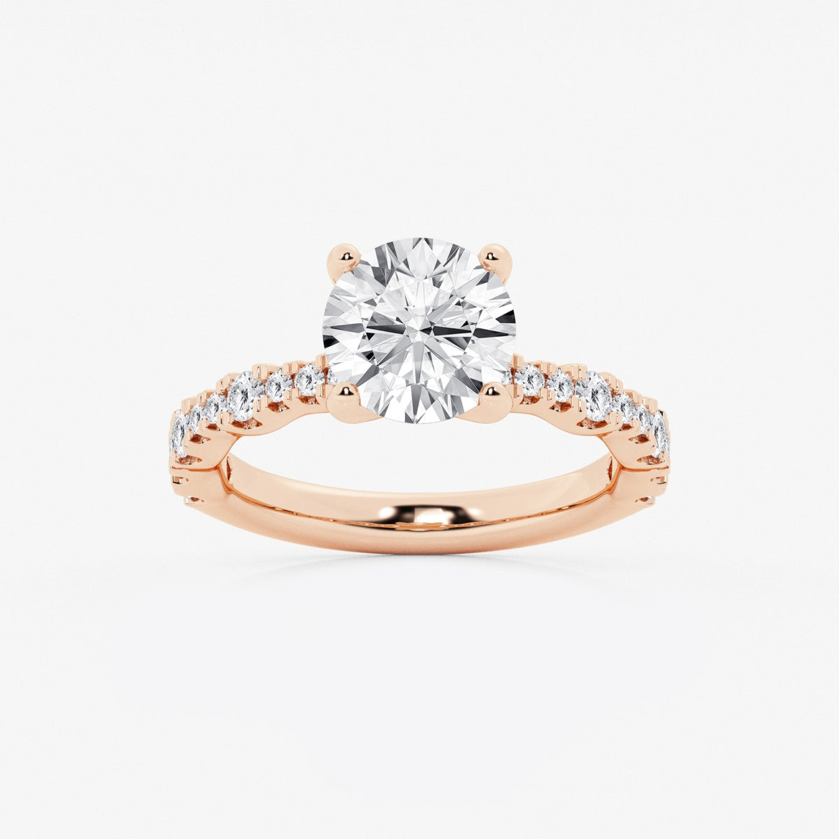 Clara - Station Side Stones Engagement Ring