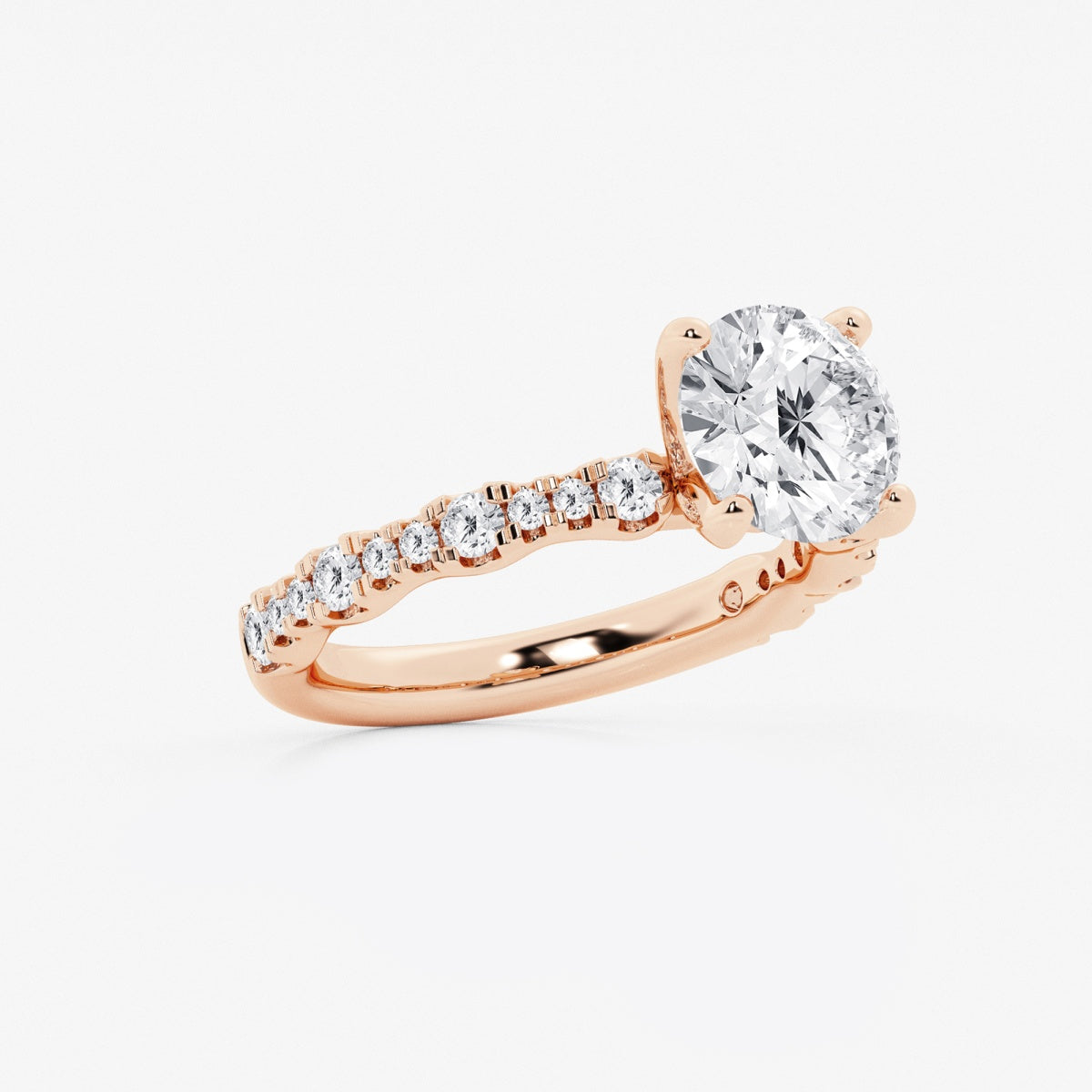 Clara - Station Side Stones Engagement Ring