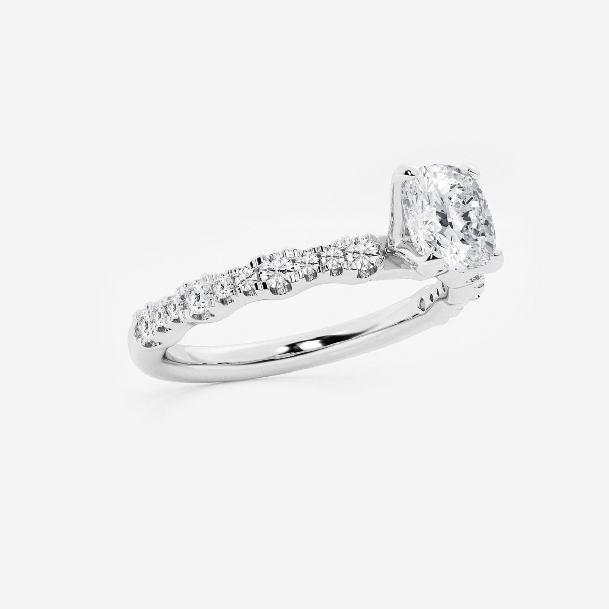 Clara - Station Side Stones Engagement Ring