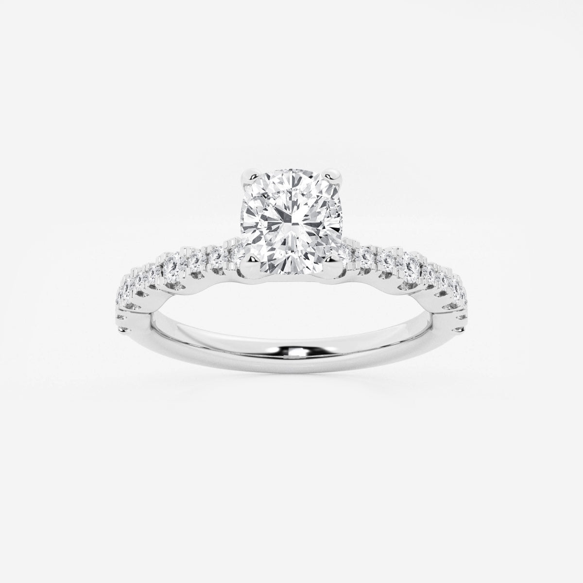 Clara - Station Side Stones Engagement Ring