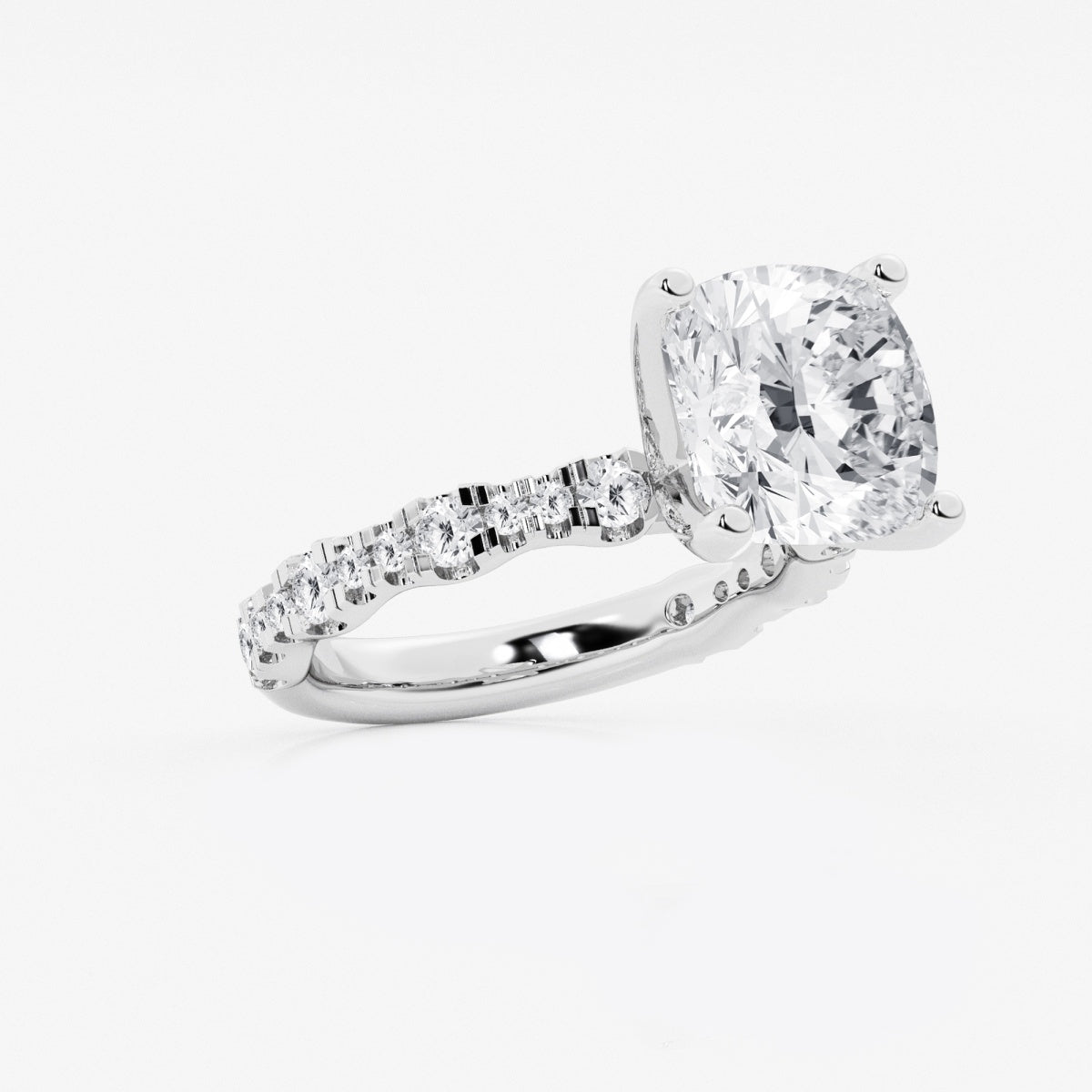 Clara - Station Side Stones Engagement Ring