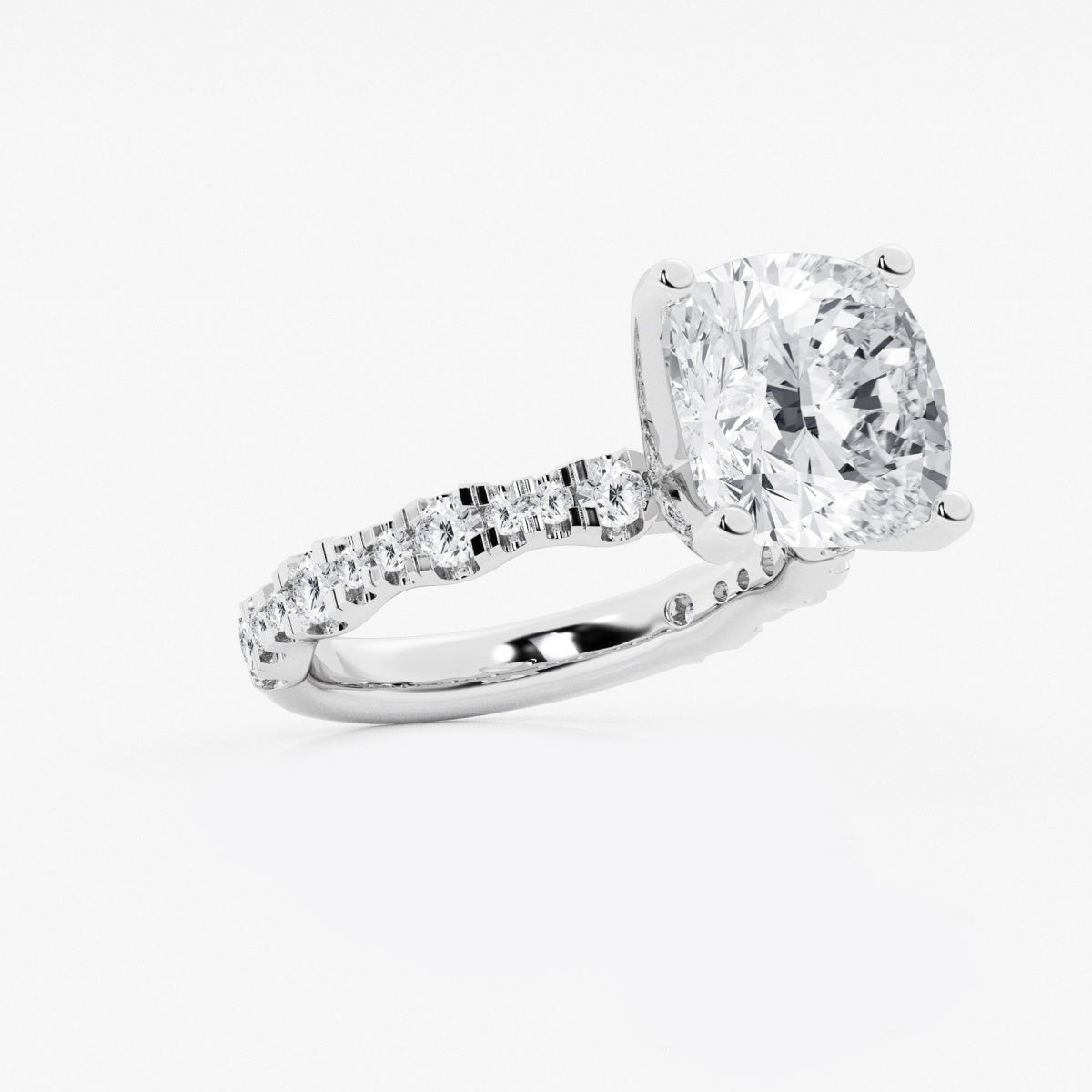 Clara - Station Side Stones Engagement Ring