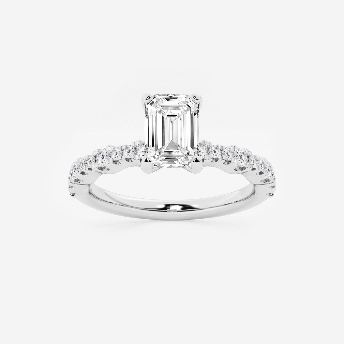 Clara - Station Side Stones Engagement Ring