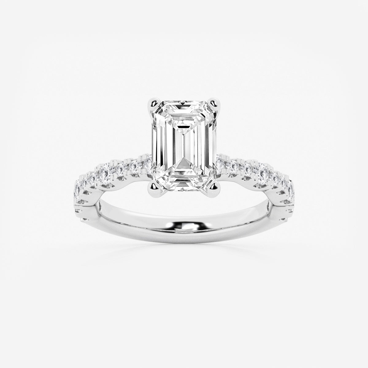 Clara - Station Side Stones Engagement Ring