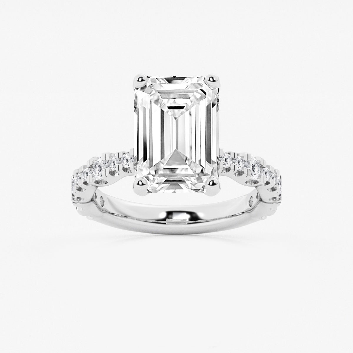 Clara - Station Side Stones Engagement Ring