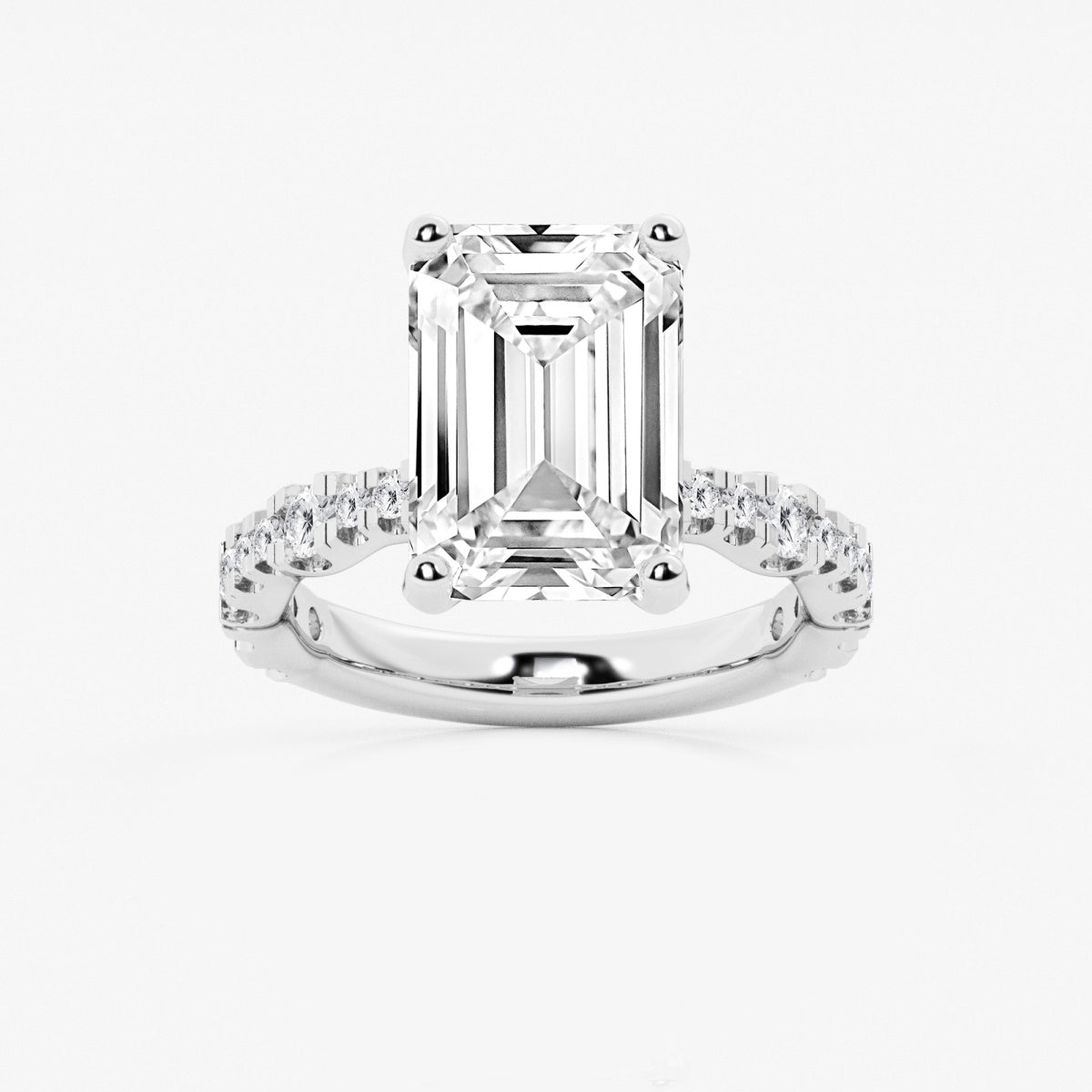 Clara - Station Side Stones Engagement Ring