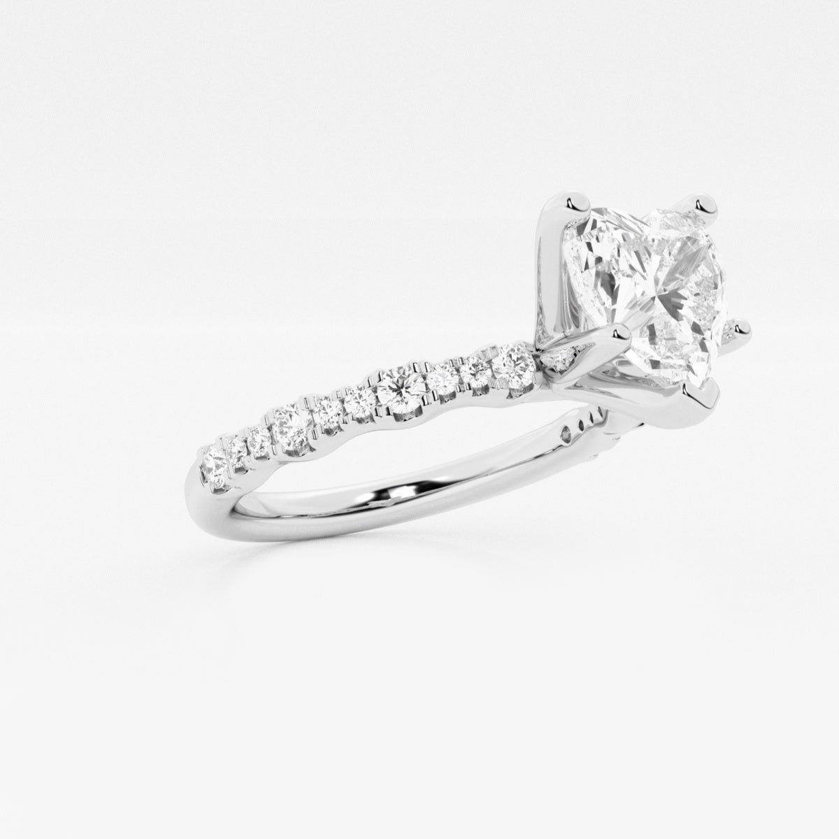 Clara - Station Side Stones Engagement Ring