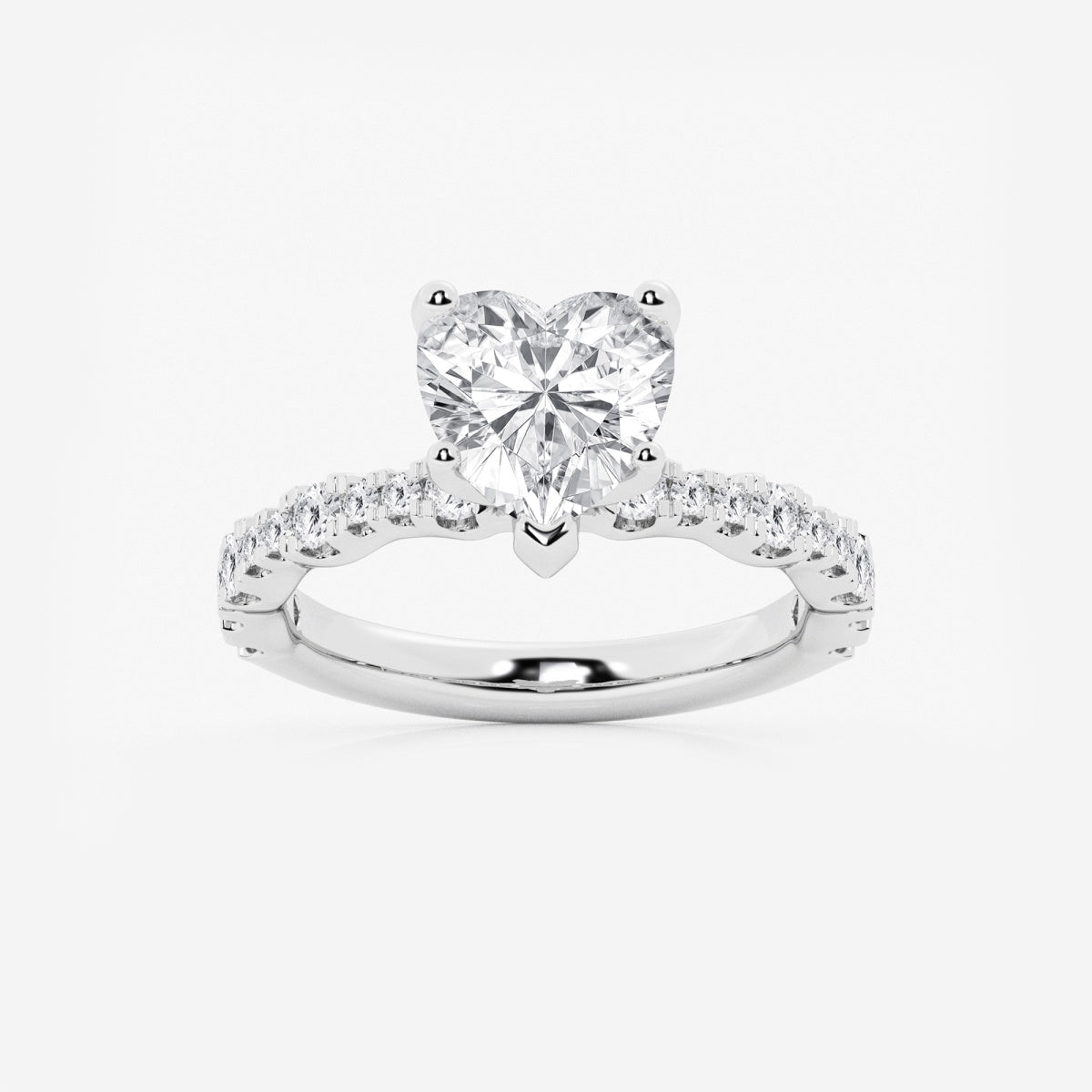 Clara - Station Side Stones Engagement Ring