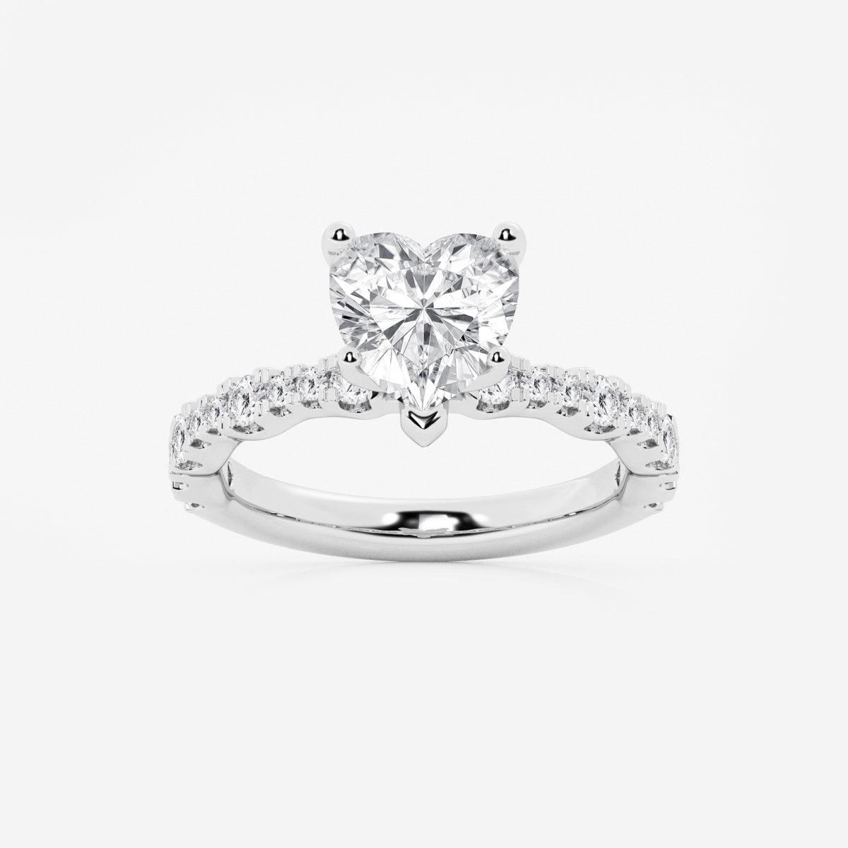 Clara - Station Side Stones Engagement Ring