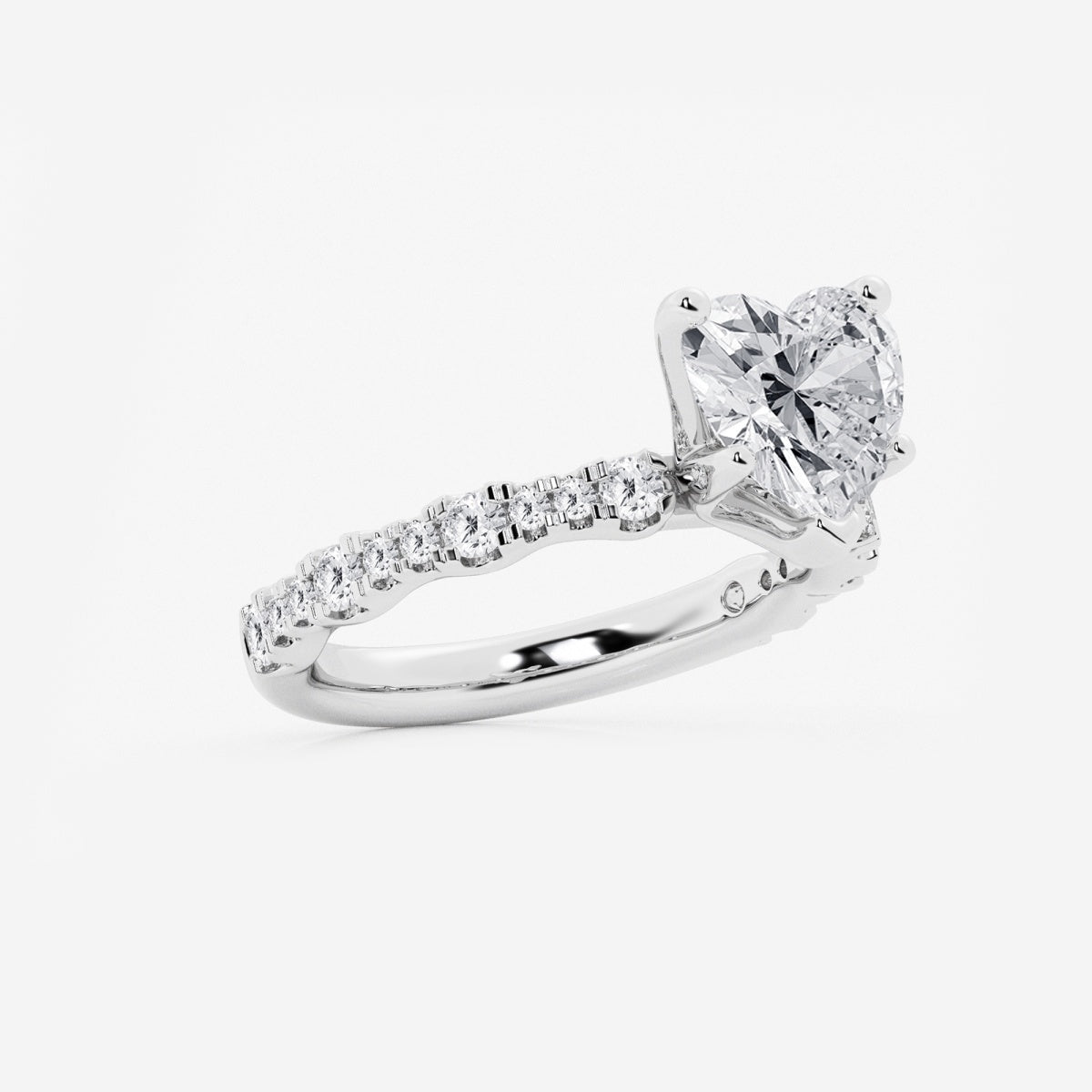 Clara - Station Side Stones Engagement Ring