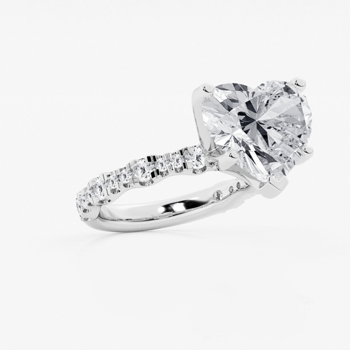 Clara - Station Side Stones Engagement Ring