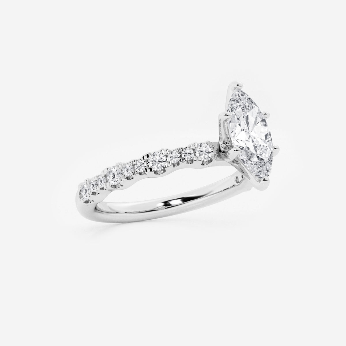 Clara - Station Side Stones Engagement Ring