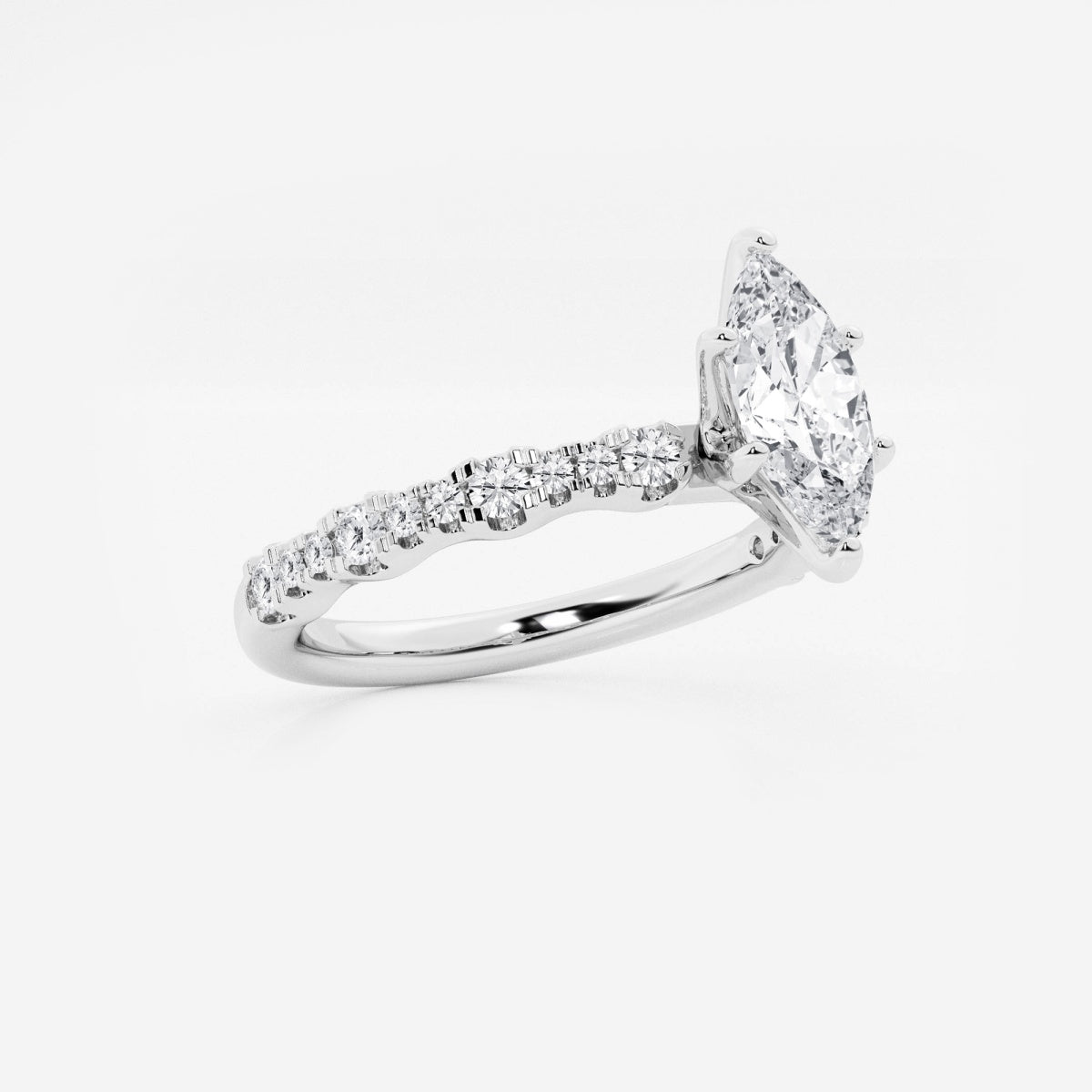 Clara - Station Side Stones Engagement Ring