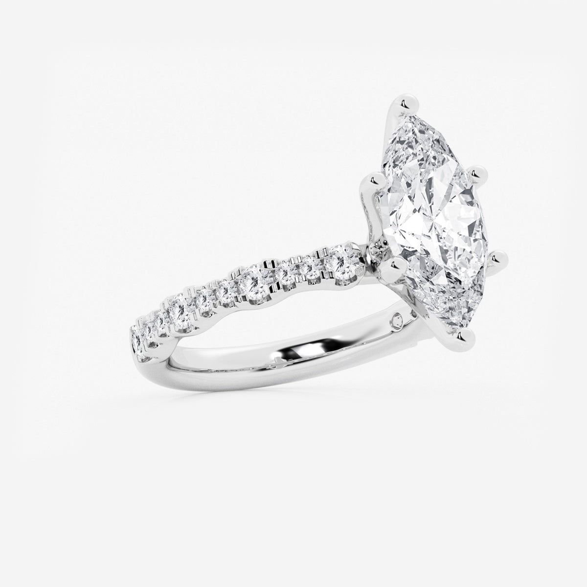 Clara - Station Side Stones Engagement Ring