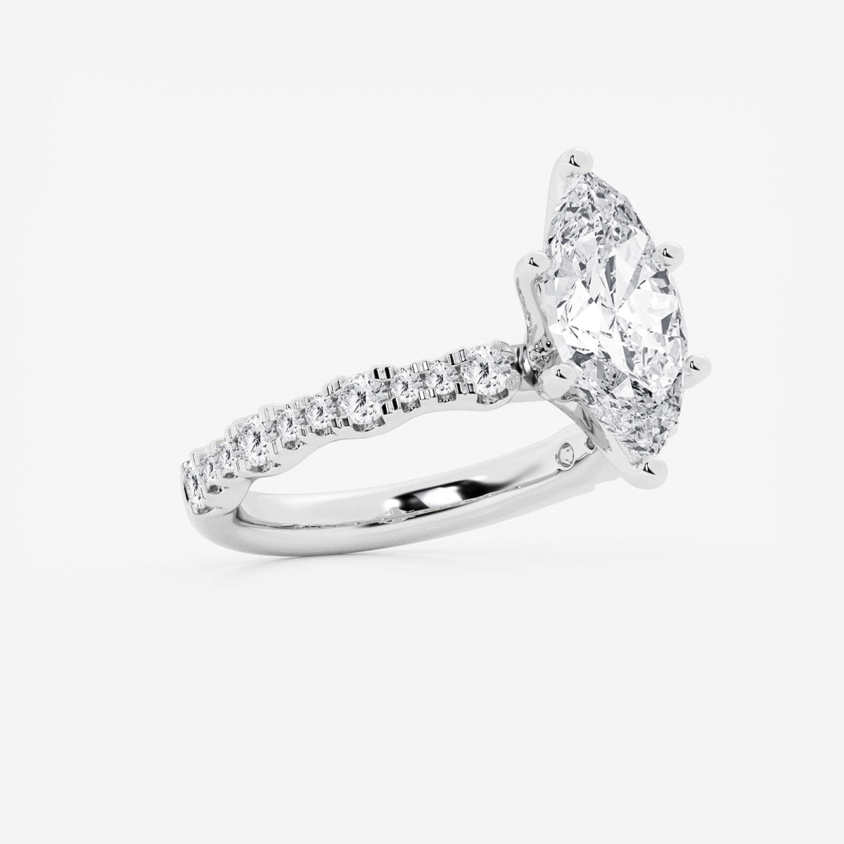 Clara - Station Side Stones Engagement Ring