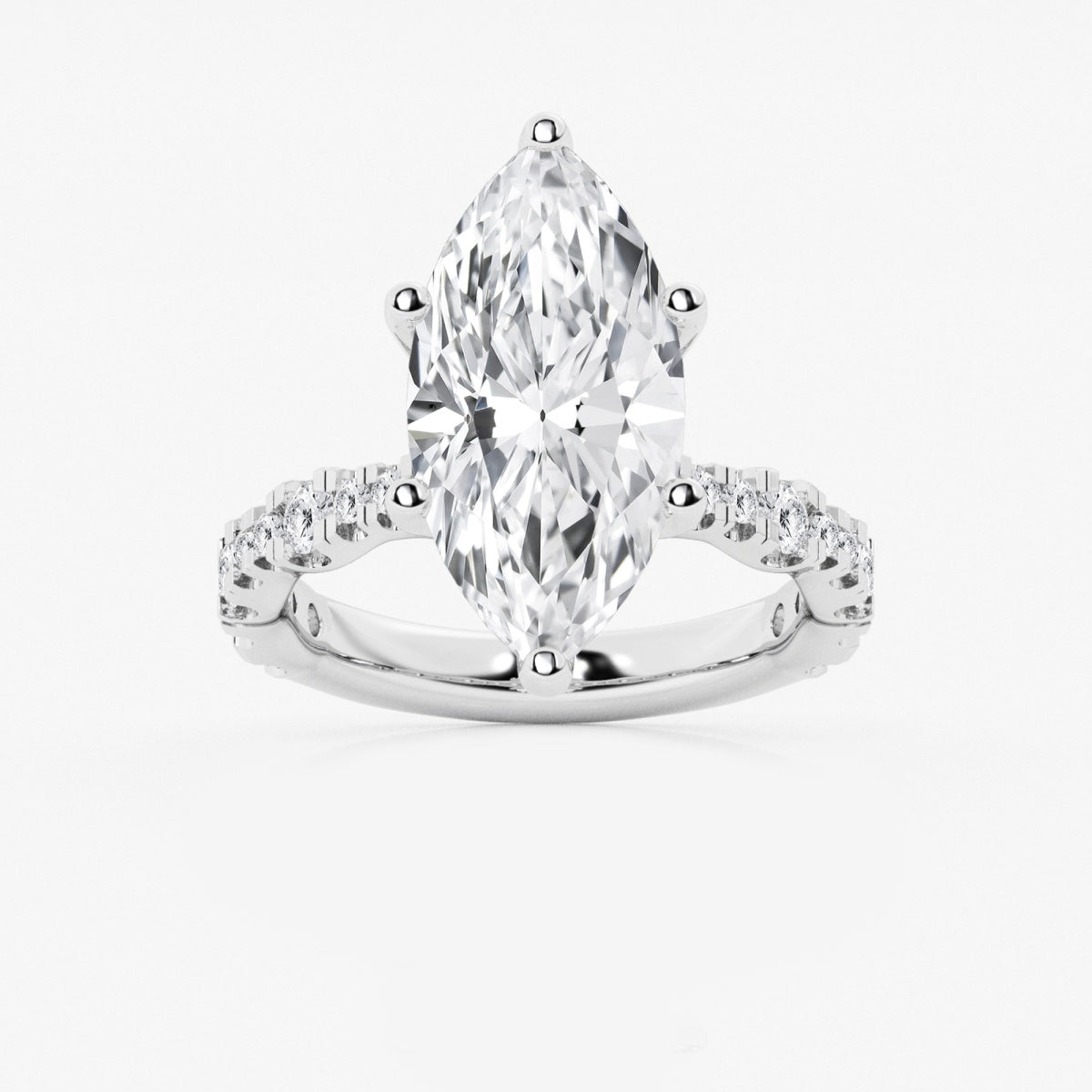 Clara - Station Side Stones Engagement Ring