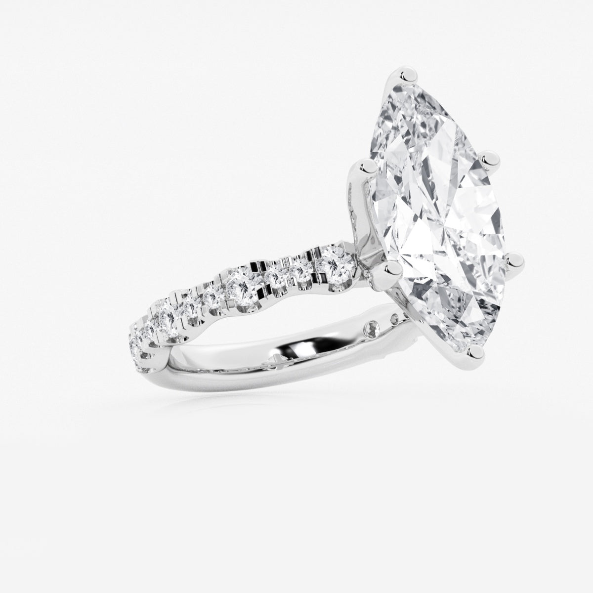 Clara - Station Side Stones Engagement Ring