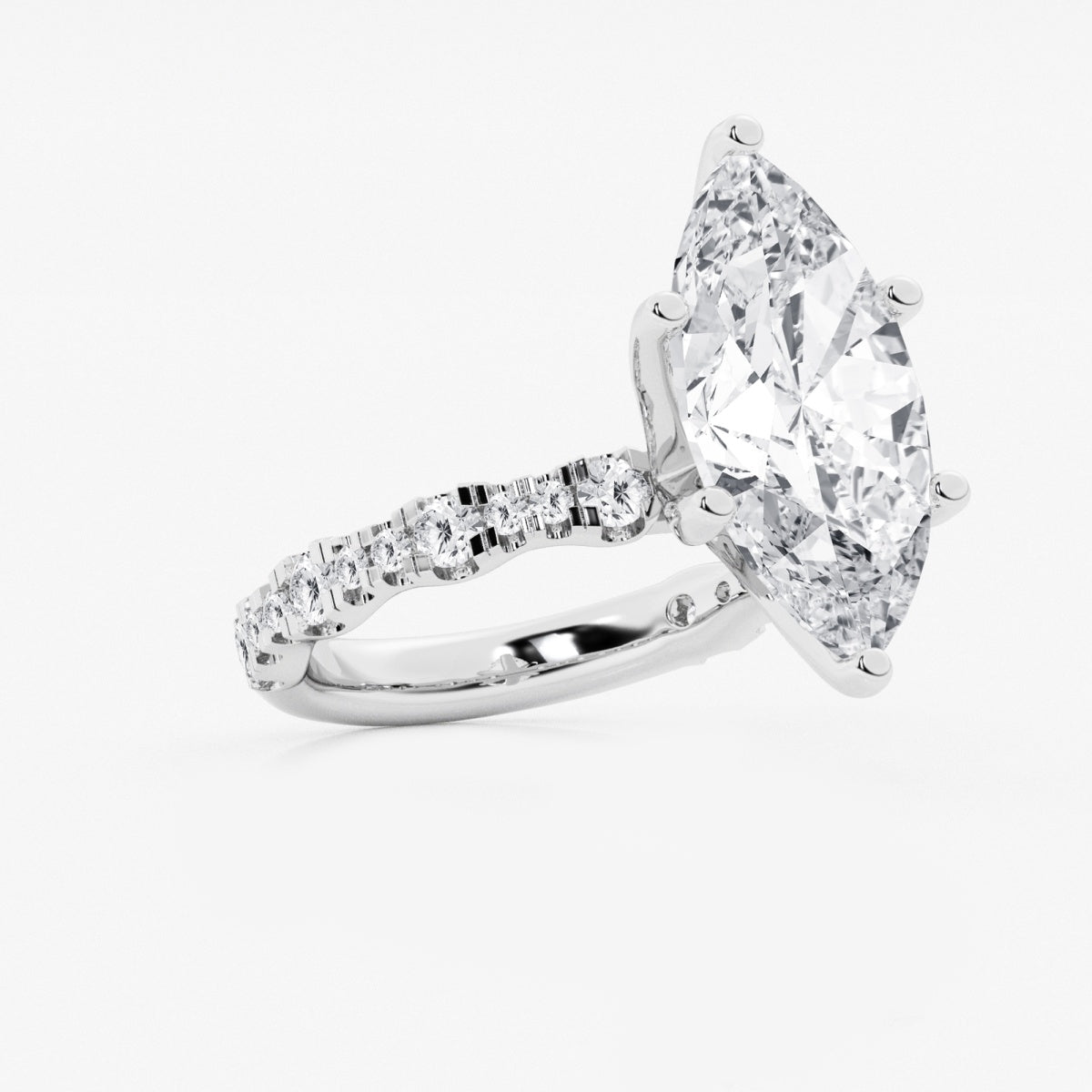 Clara - Station Side Stones Engagement Ring