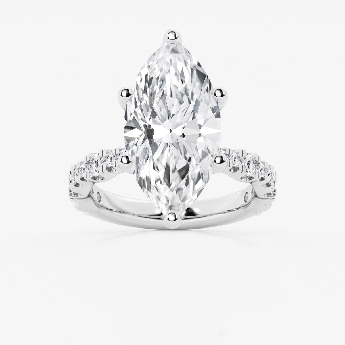 Clara - Station Side Stones Engagement Ring