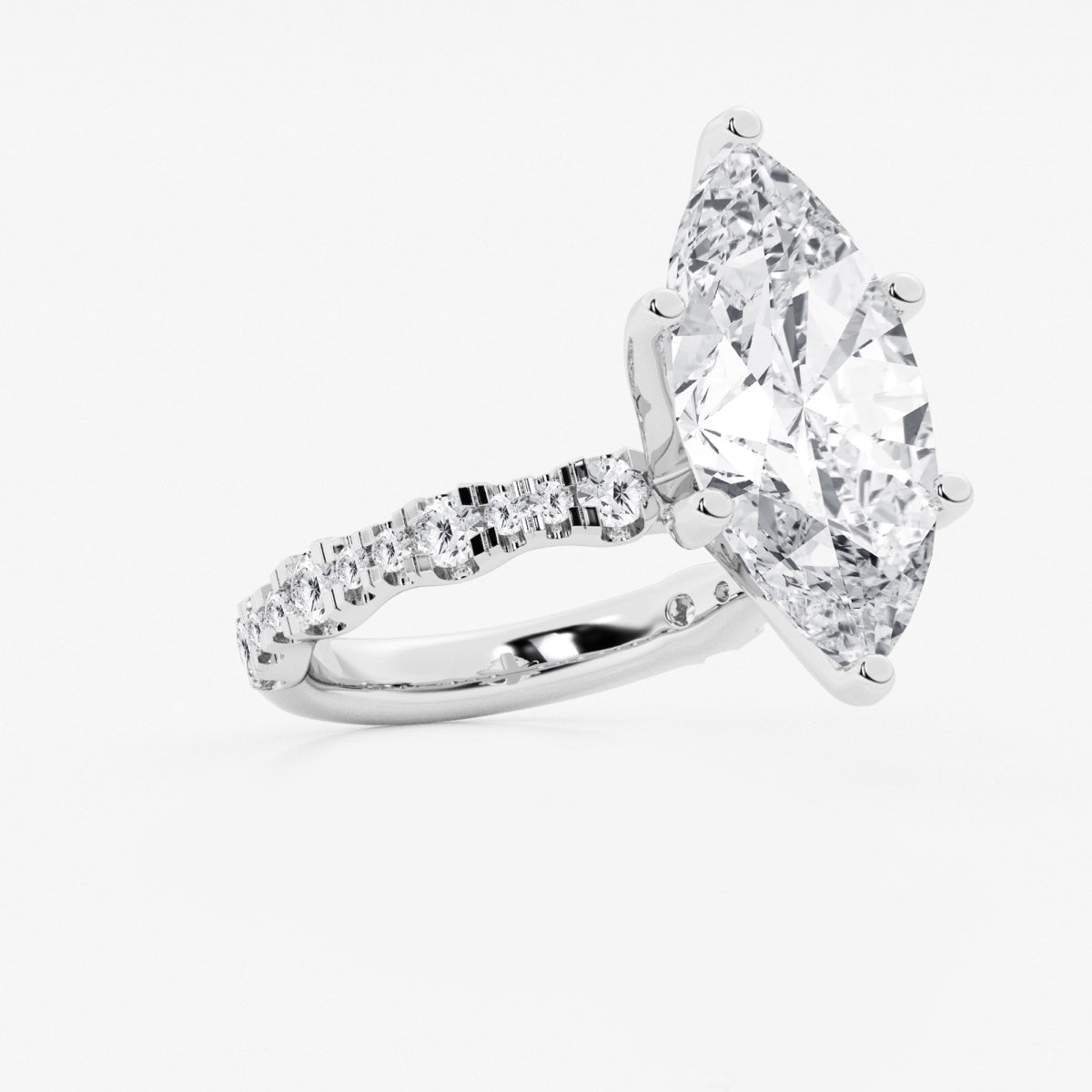 Clara - Station Side Stones Engagement Ring