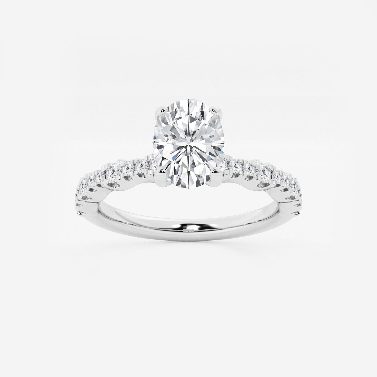 Clara - Station Side Stones Engagement Ring