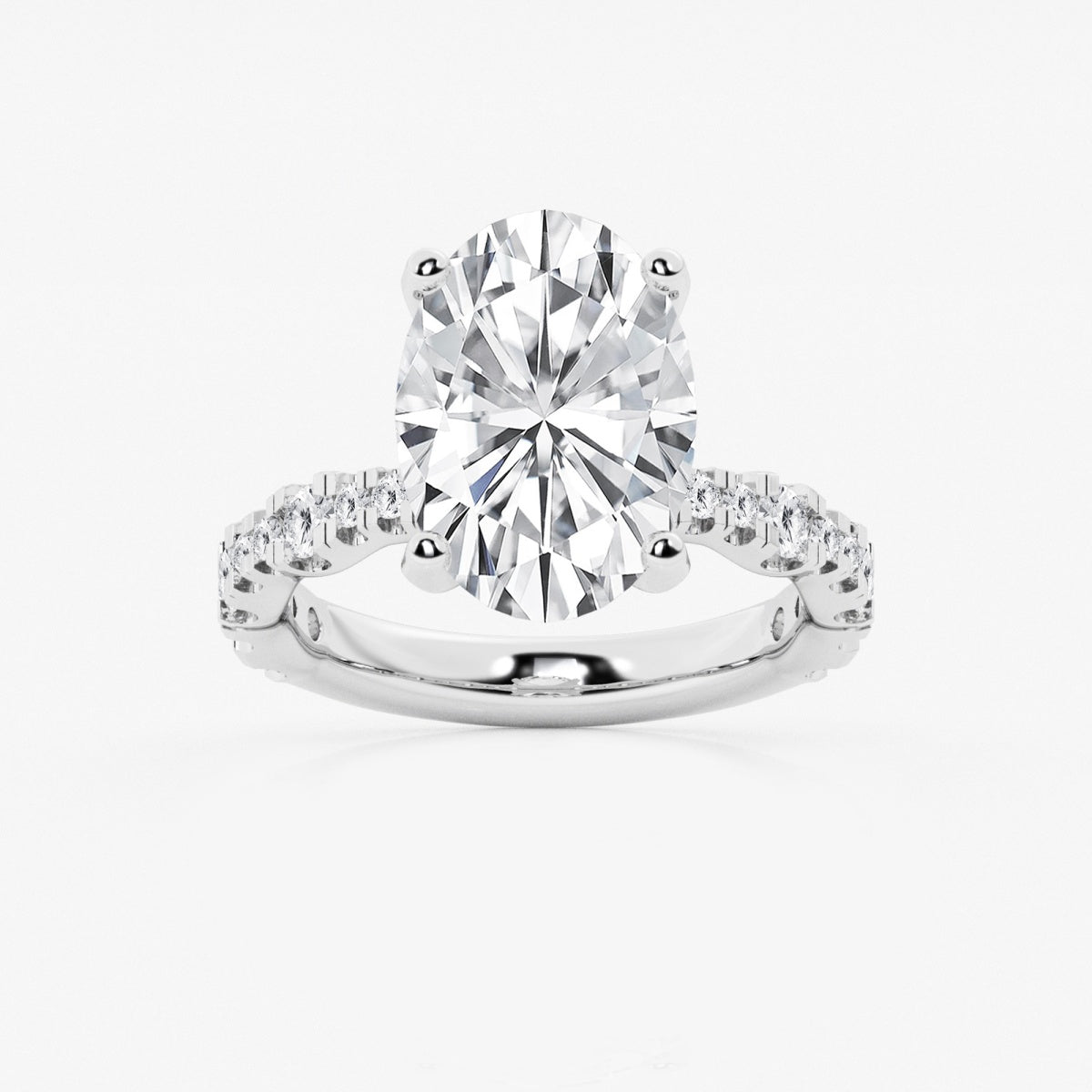 Clara - Station Side Stones Engagement Ring