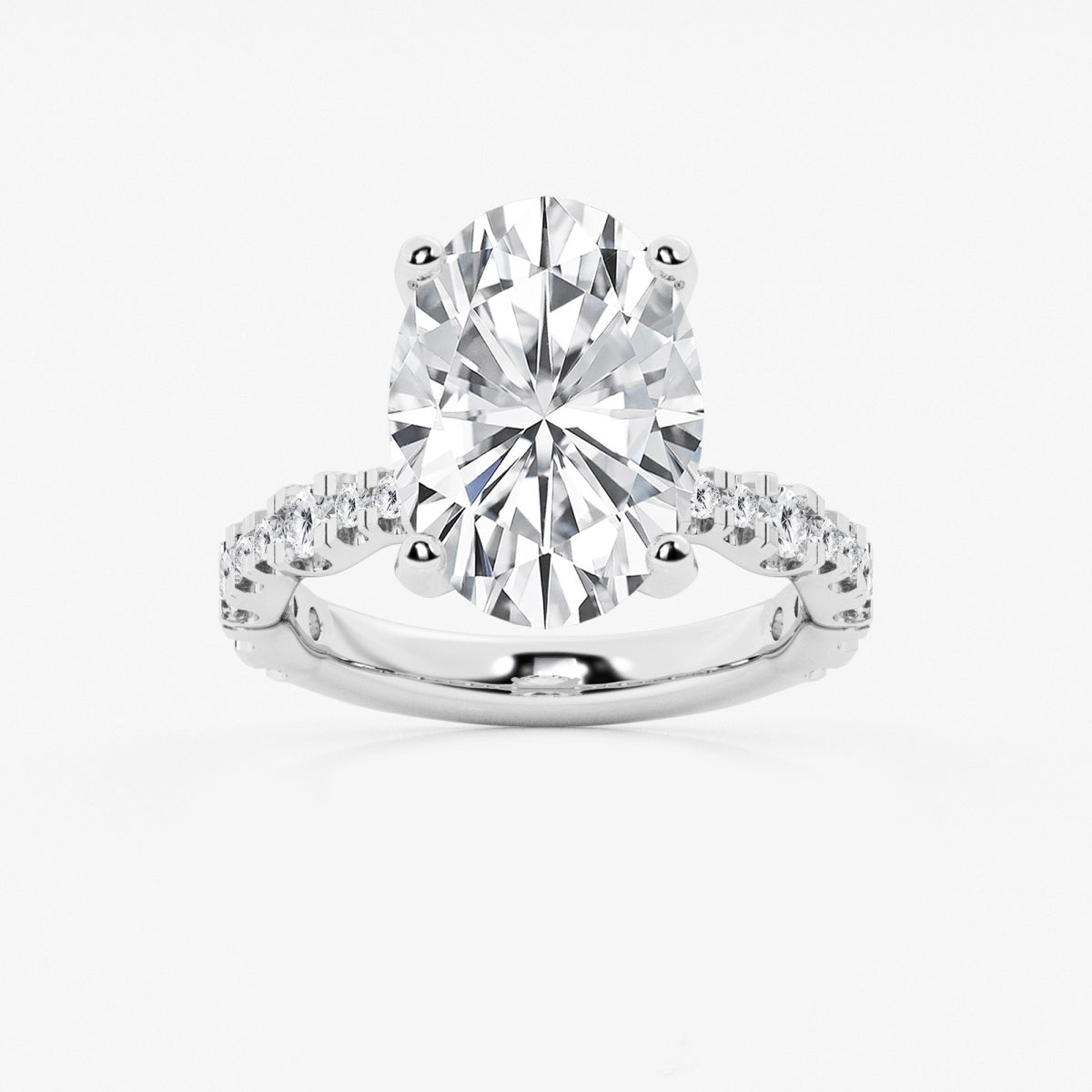 Clara - Station Side Stones Engagement Ring