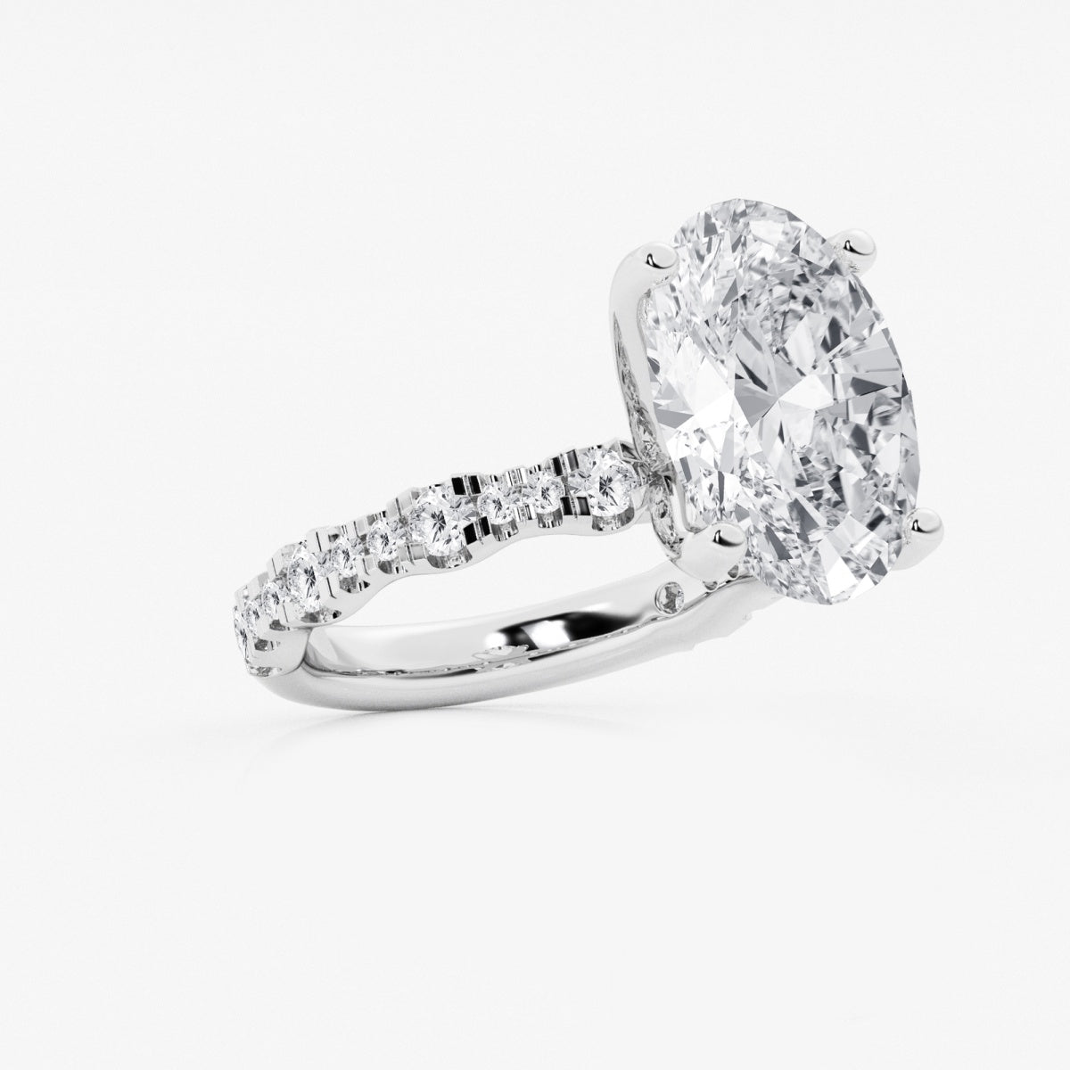 Clara - Station Side Stones Engagement Ring