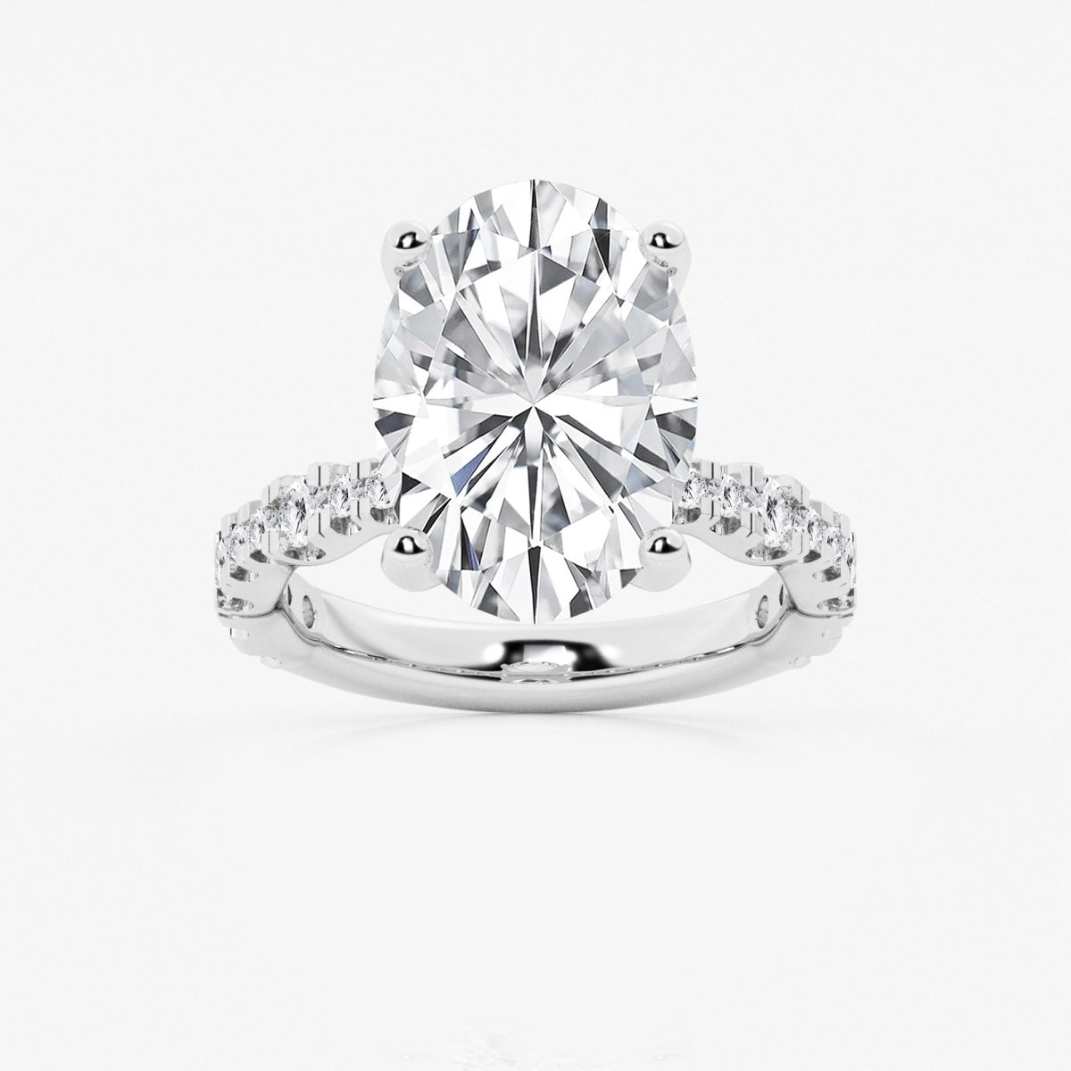 Clara - Station Side Stones Engagement Ring