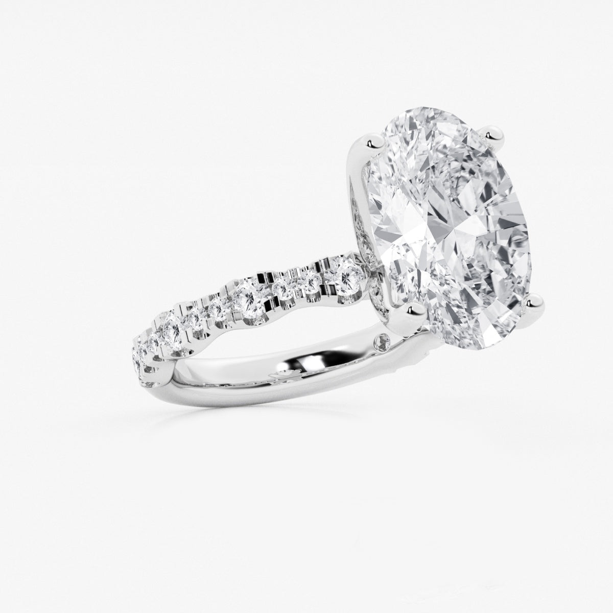 Clara - Station Side Stones Engagement Ring