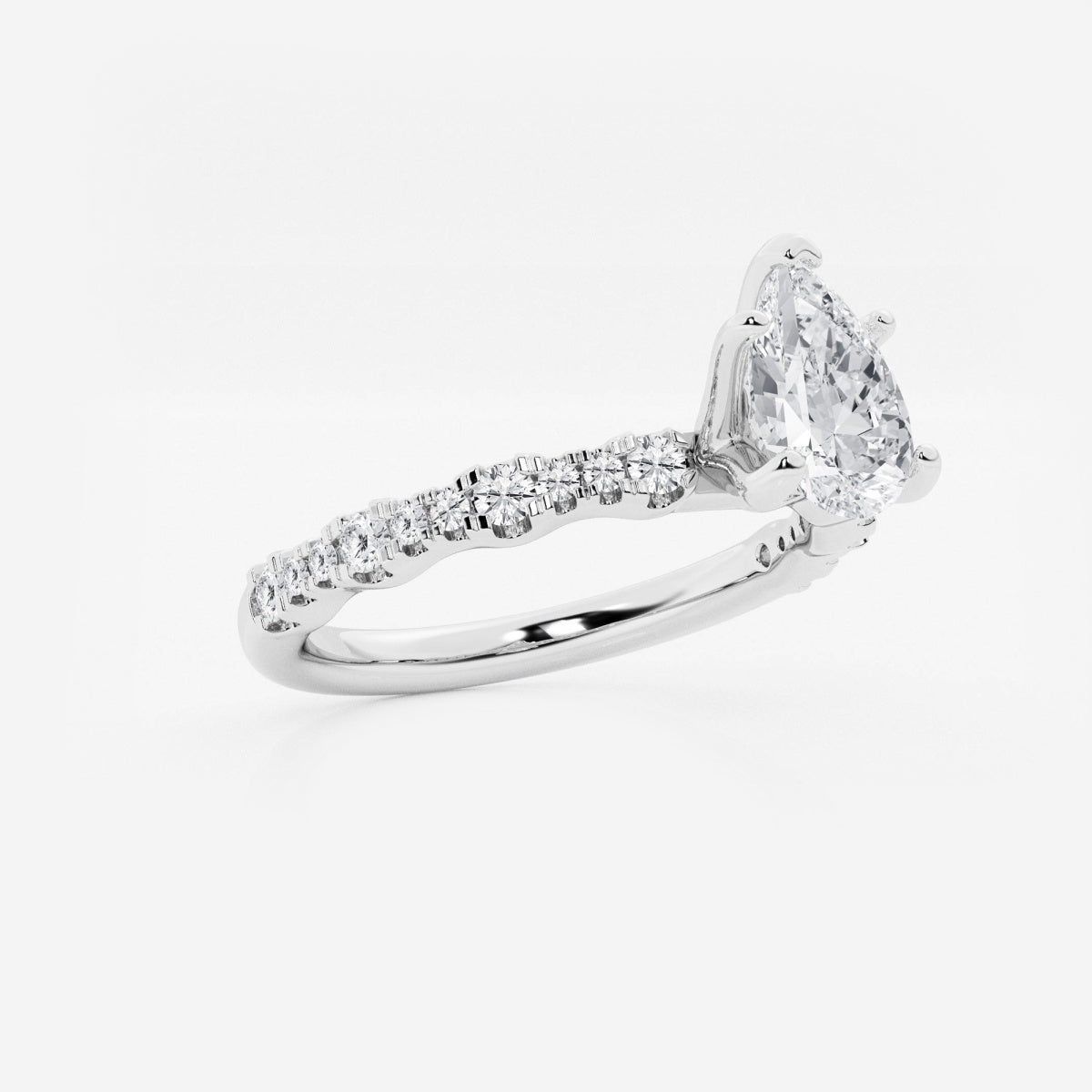 Clara - Station Side Stones Engagement Ring