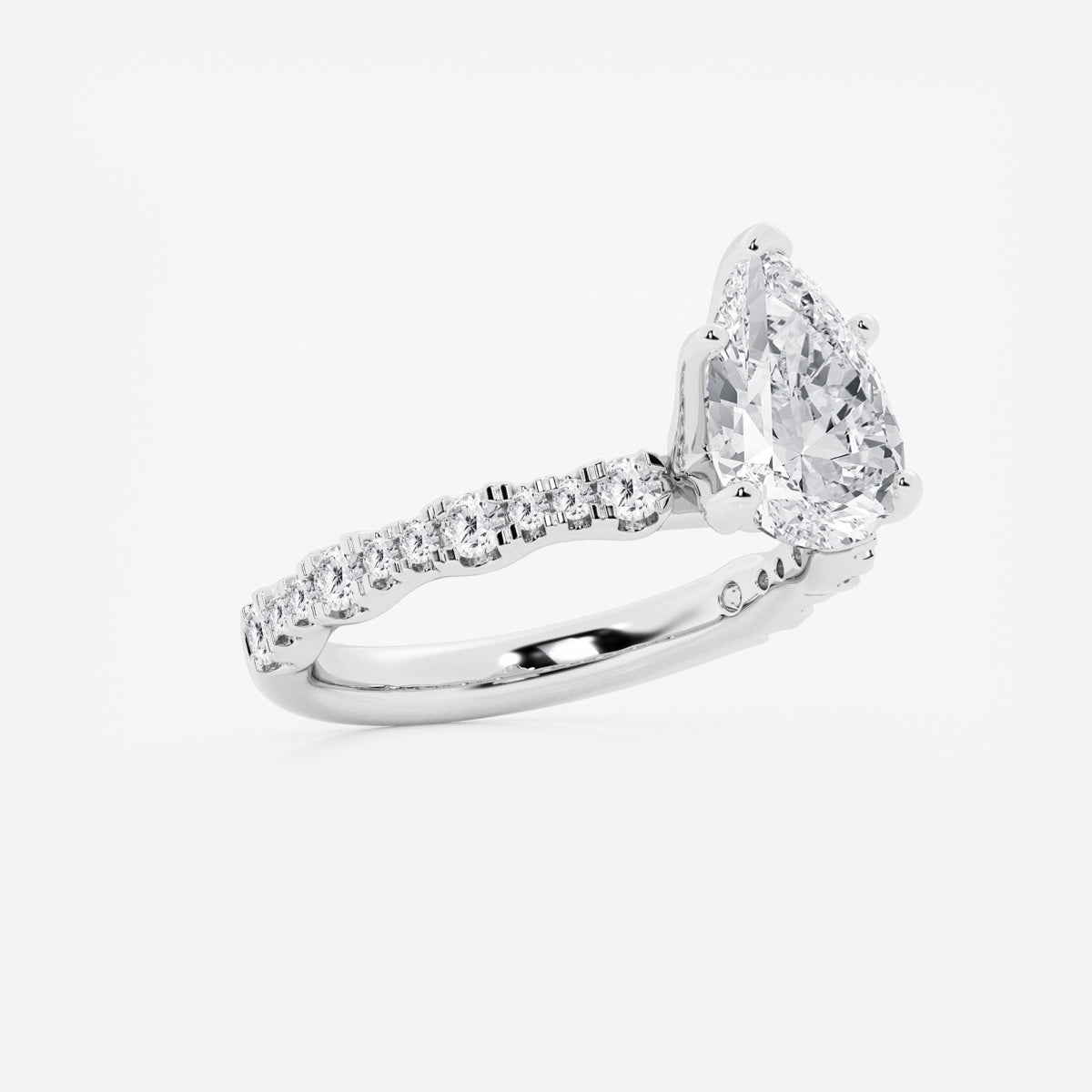 Clara - Station Side Stones Engagement Ring