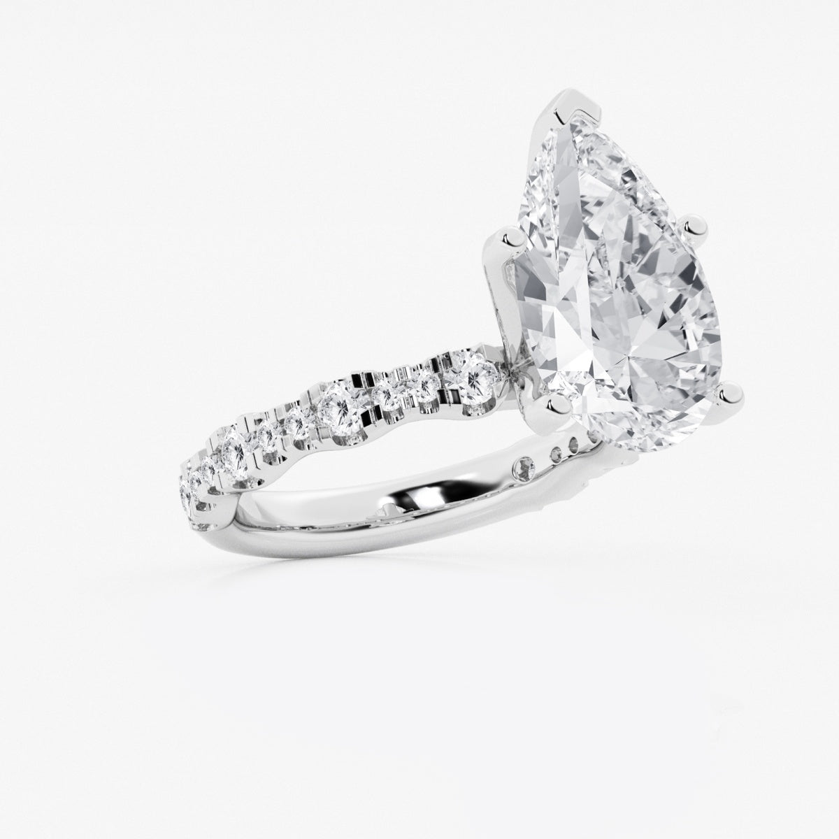 Clara - Station Side Stones Engagement Ring